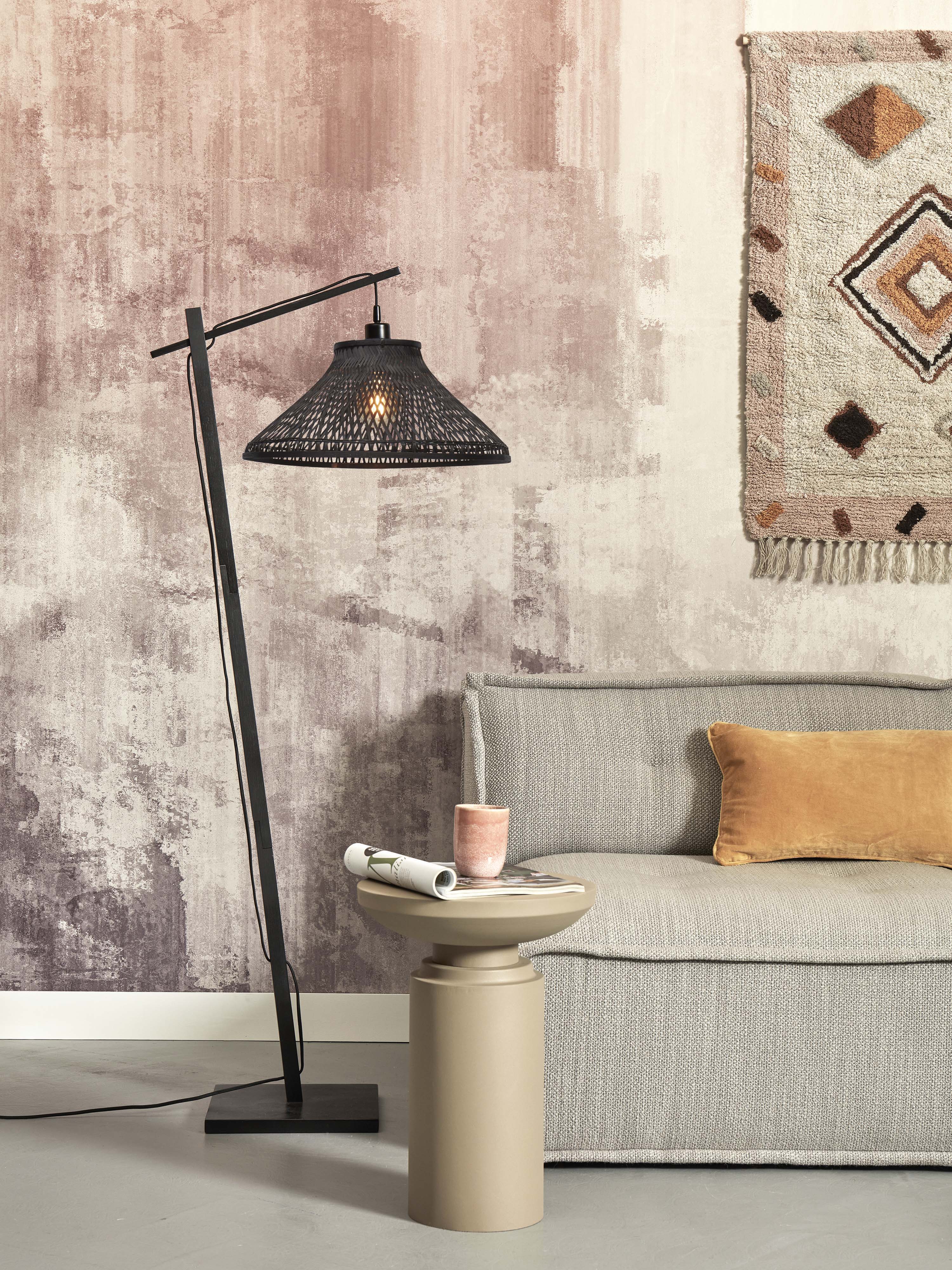 Good&Mojo Stehlampe TAHITI schwarz | 65x45x150cm