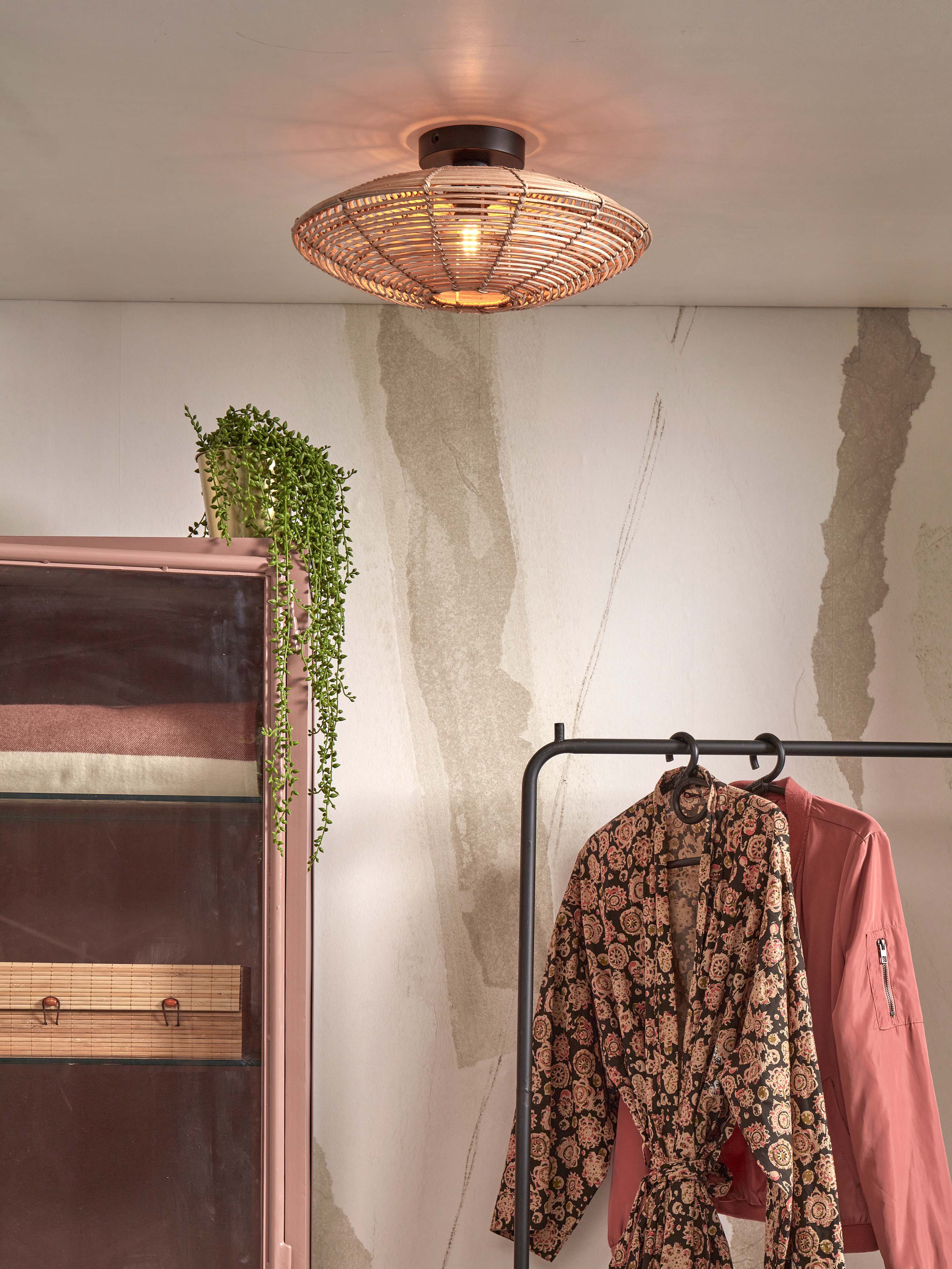 Good&Mojo Deckenlampe TANAMI braun | 40x40x10cm