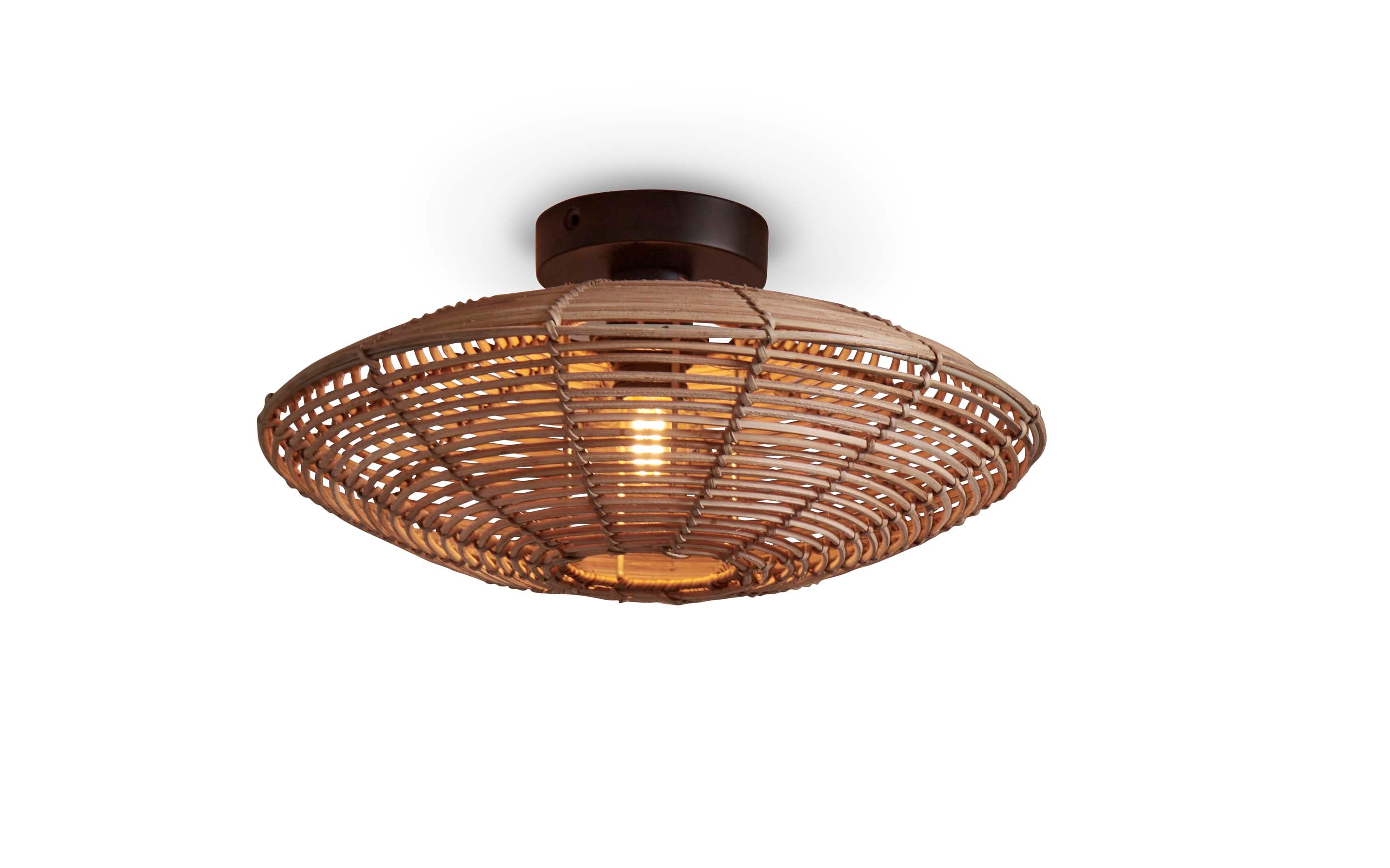 Good&Mojo Deckenlampe TANAMI braun | 40x40x10cm