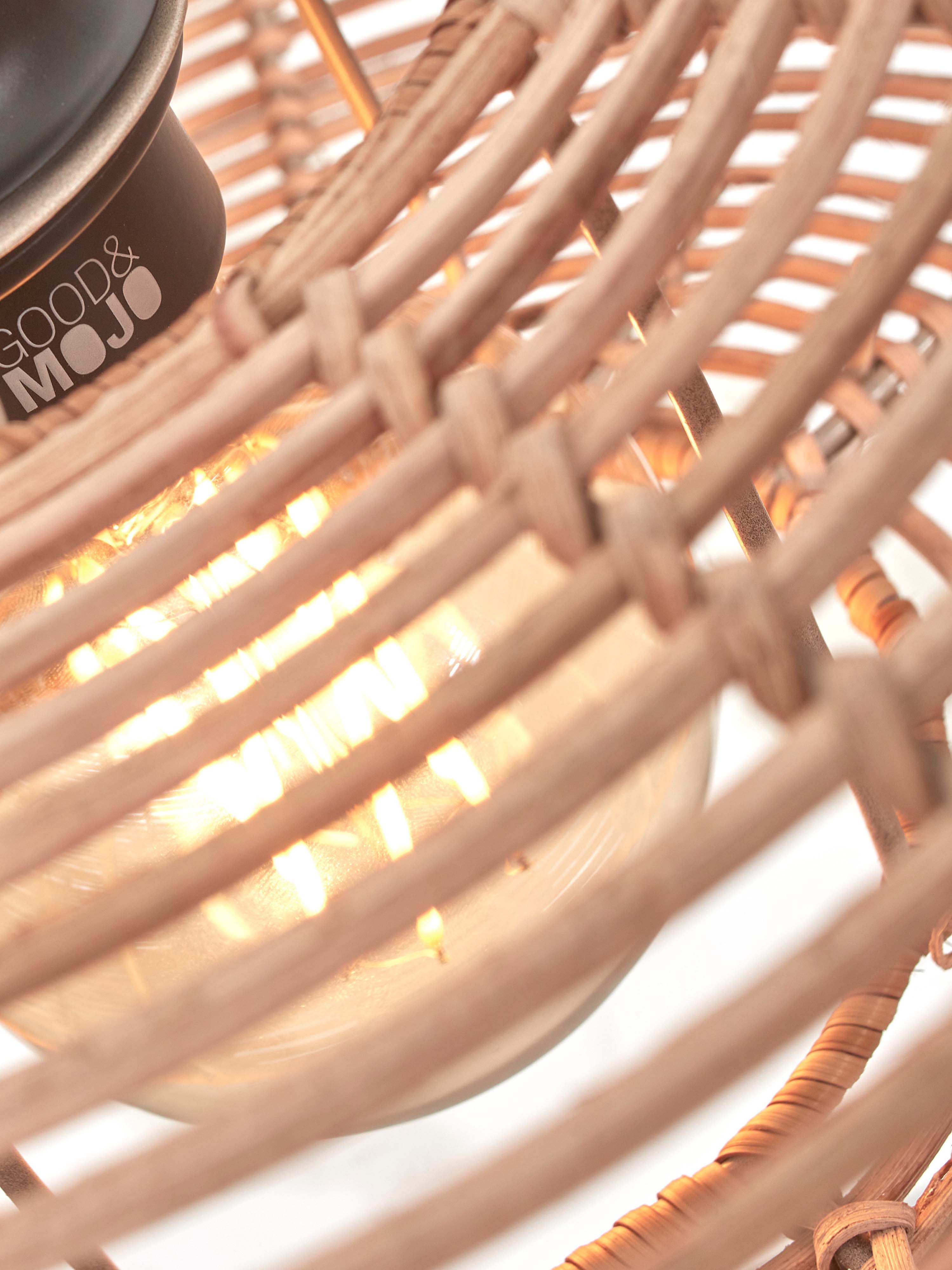 Good&Mojo Deckenlampe TANAMI braun | 55x55x14cm