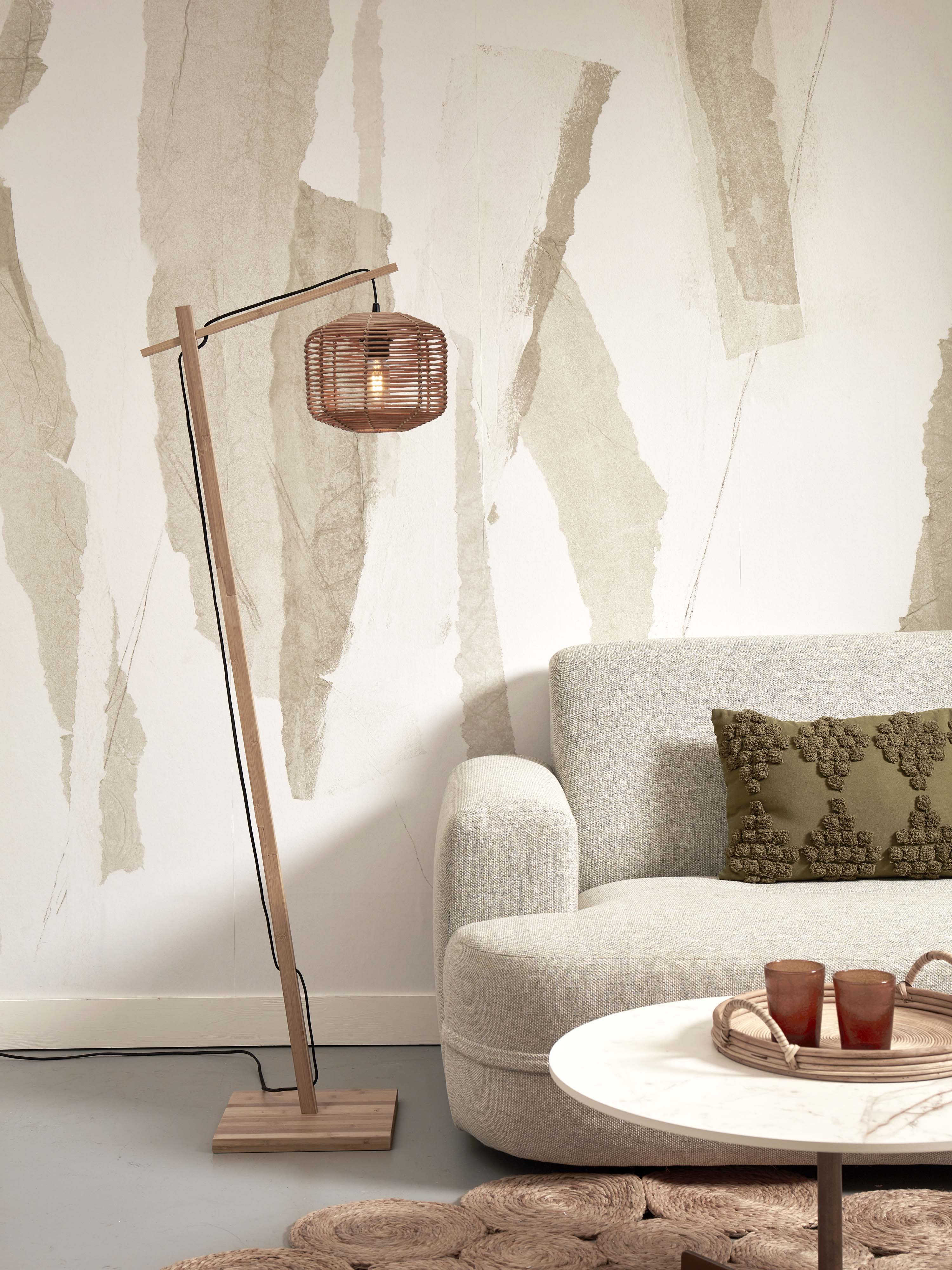 Good&Mojo Stehlampe TANAMI braun | 55x30x150cm