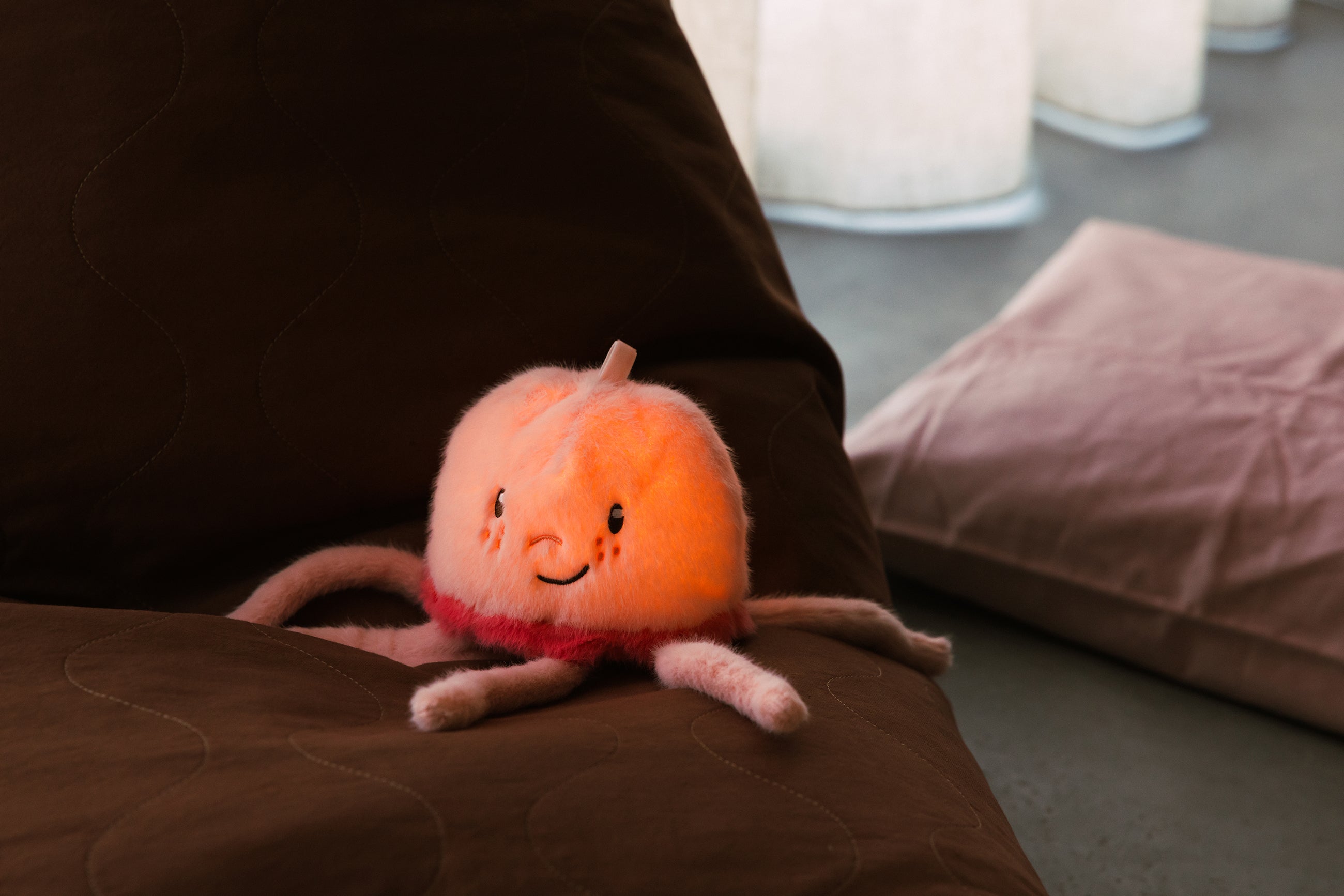 AP Junior Nachtlicht & Kuscheltier QUALLE COLETTE rosa | 13x28cm