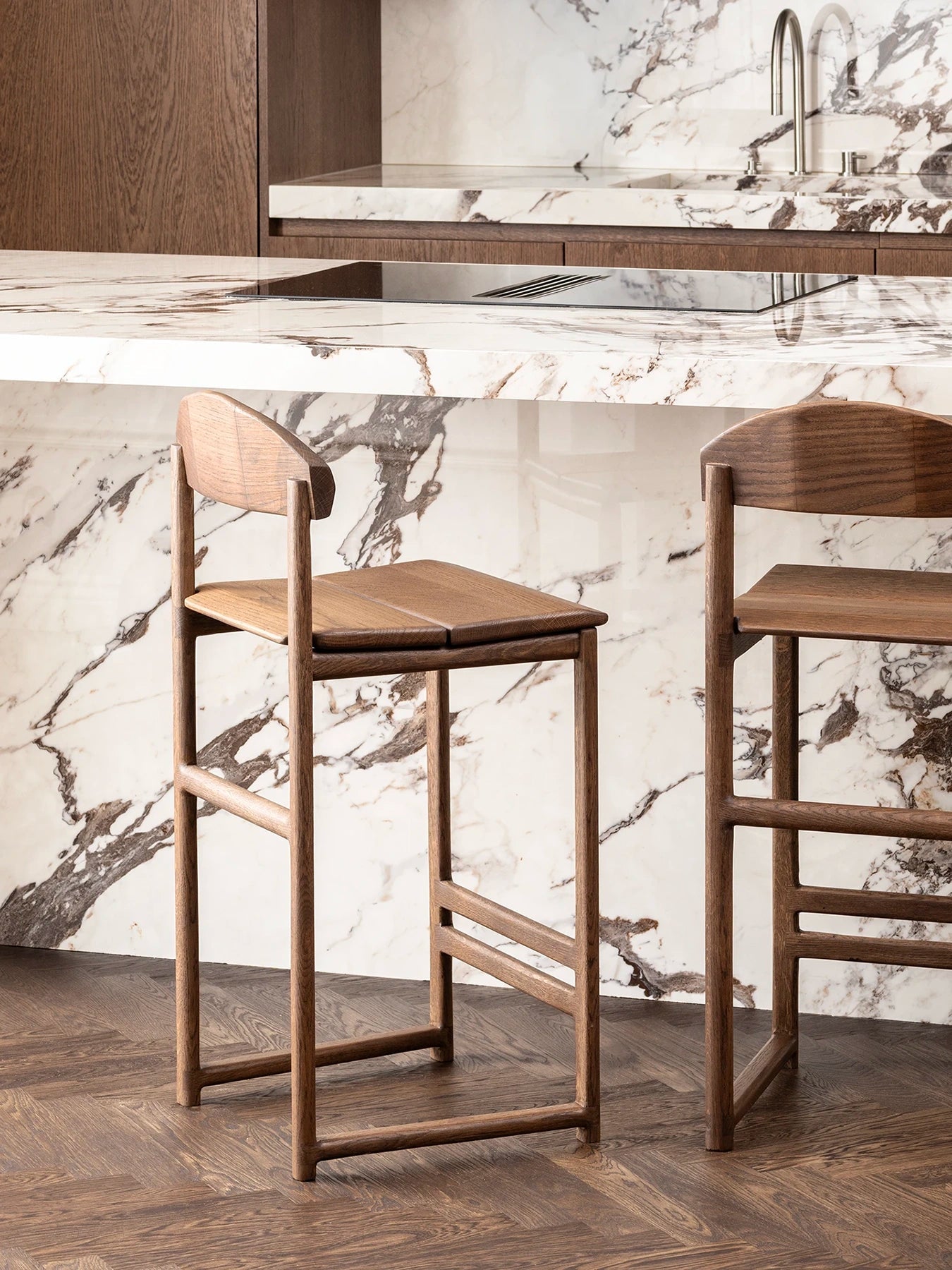 by Crea® Barhocker TED Dunkle Eiche