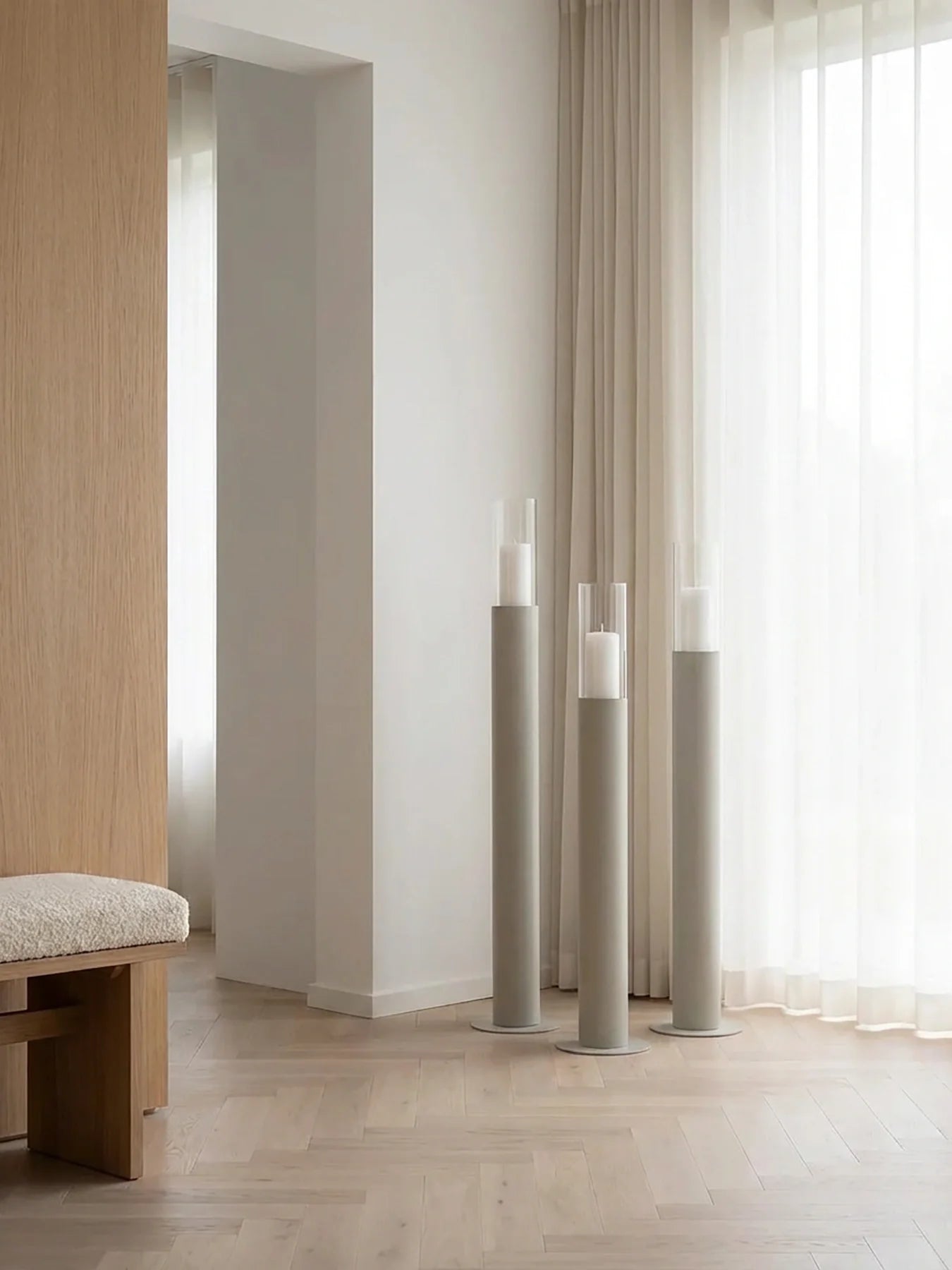 by Crea® Kerzenständer THOMAS Beige