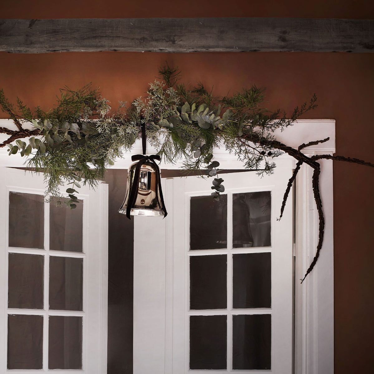 Tine K Home Weihnachtsglocke GLASS CARAMEL XL beige | Ø20x20cm