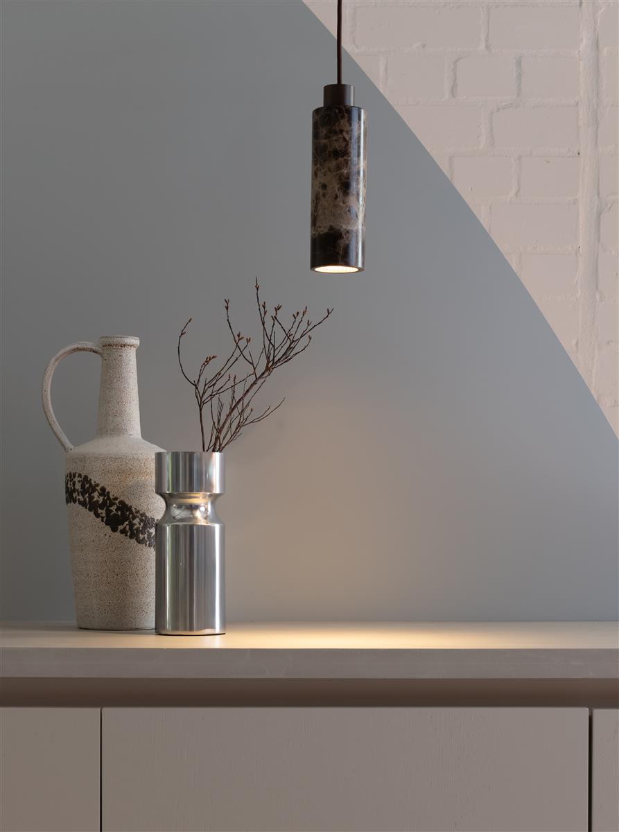 It's about RoMi Pendelleuchte TIVOLI braun | 12x12x276cm