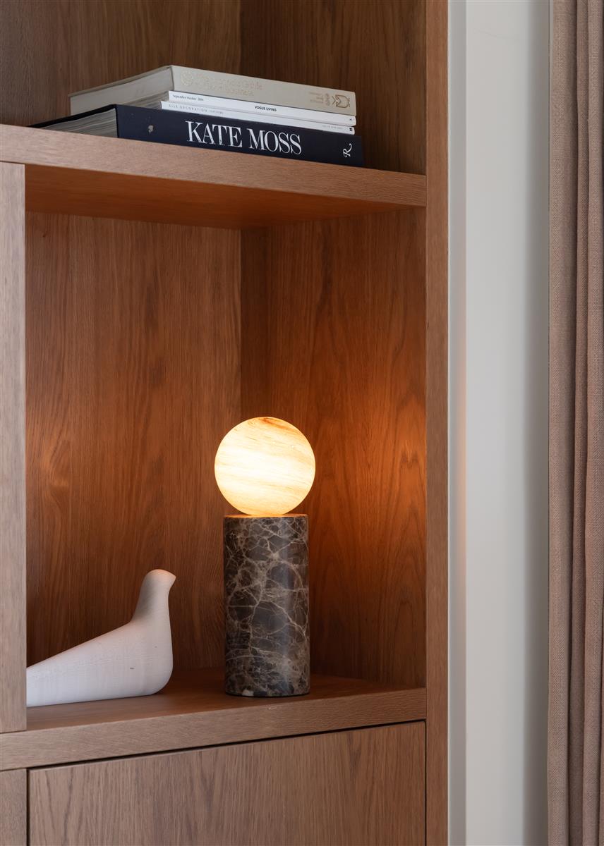 It's about RoMi Tischlampe TIVOLI braun | 12x12x33cm
