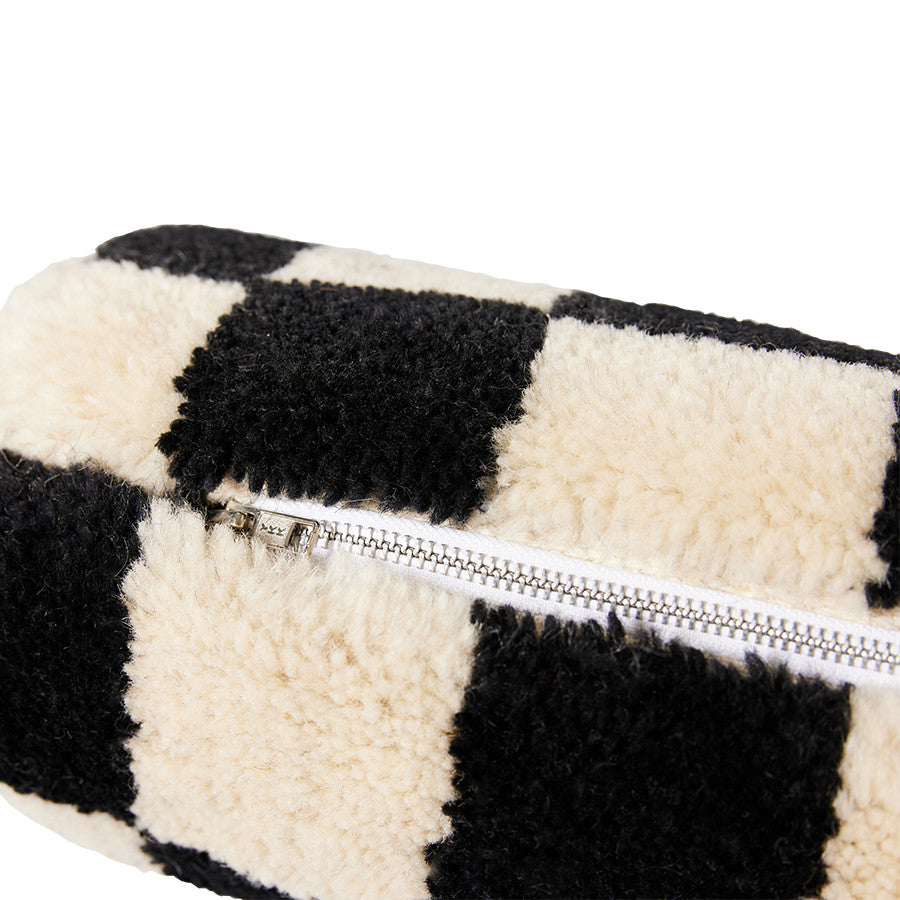 HKliving Kissen Rolle BLACK&WHITE schwarz weiß | Ø13x50cm