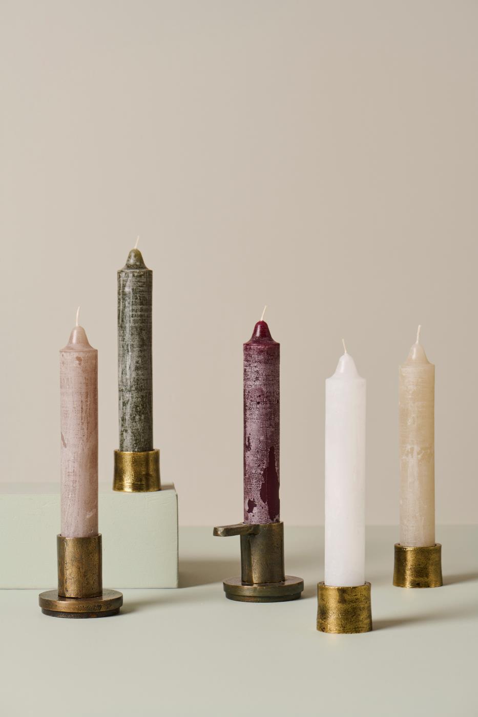 IB Laursen Stabkerze WHITE weiß | Ø3,8x23cm