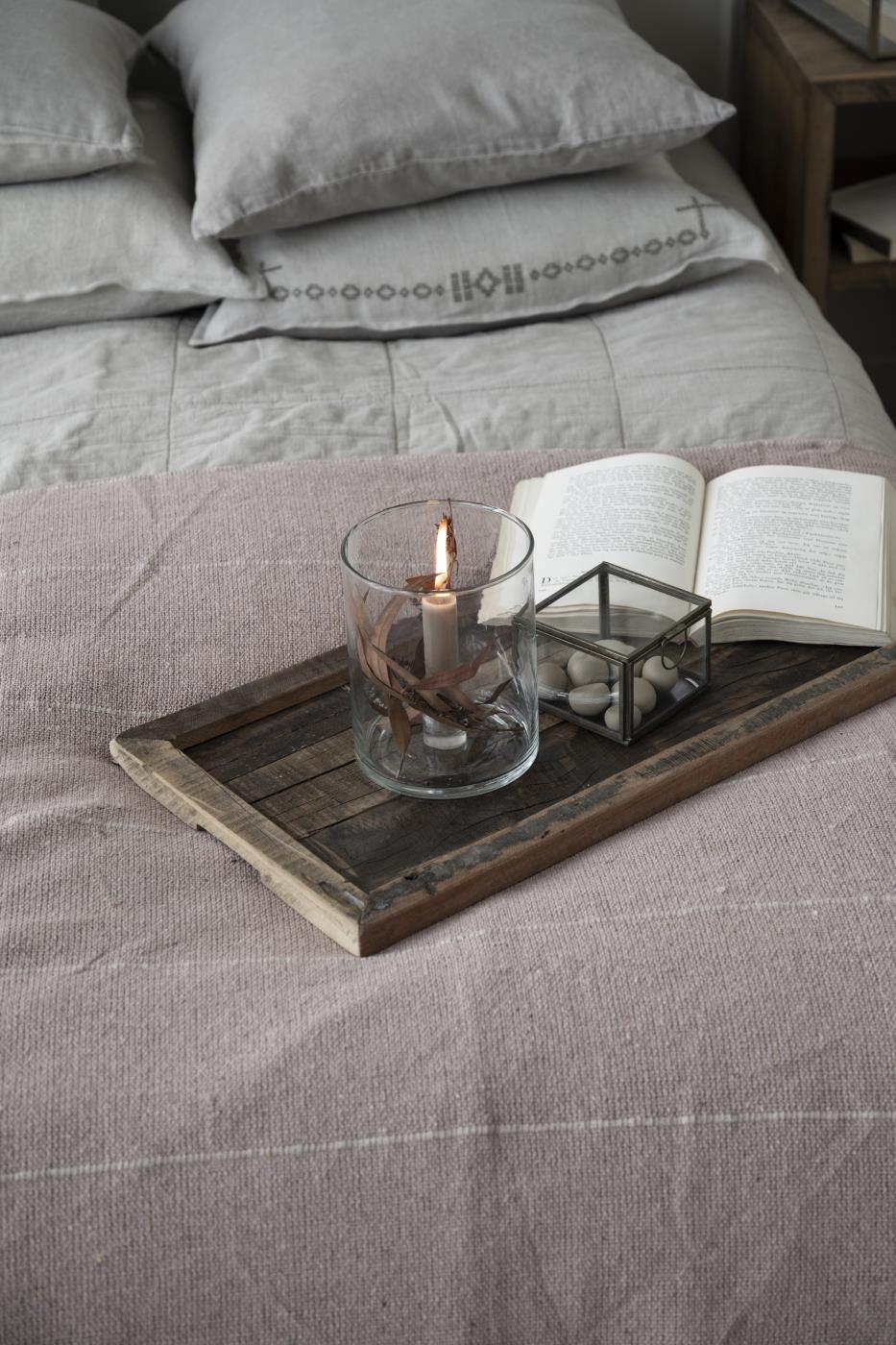 IB Laursen Windlicht GLAS Kerzenhalter fixiert für Stabkerze Ø2,2cm | Ø12x15cm