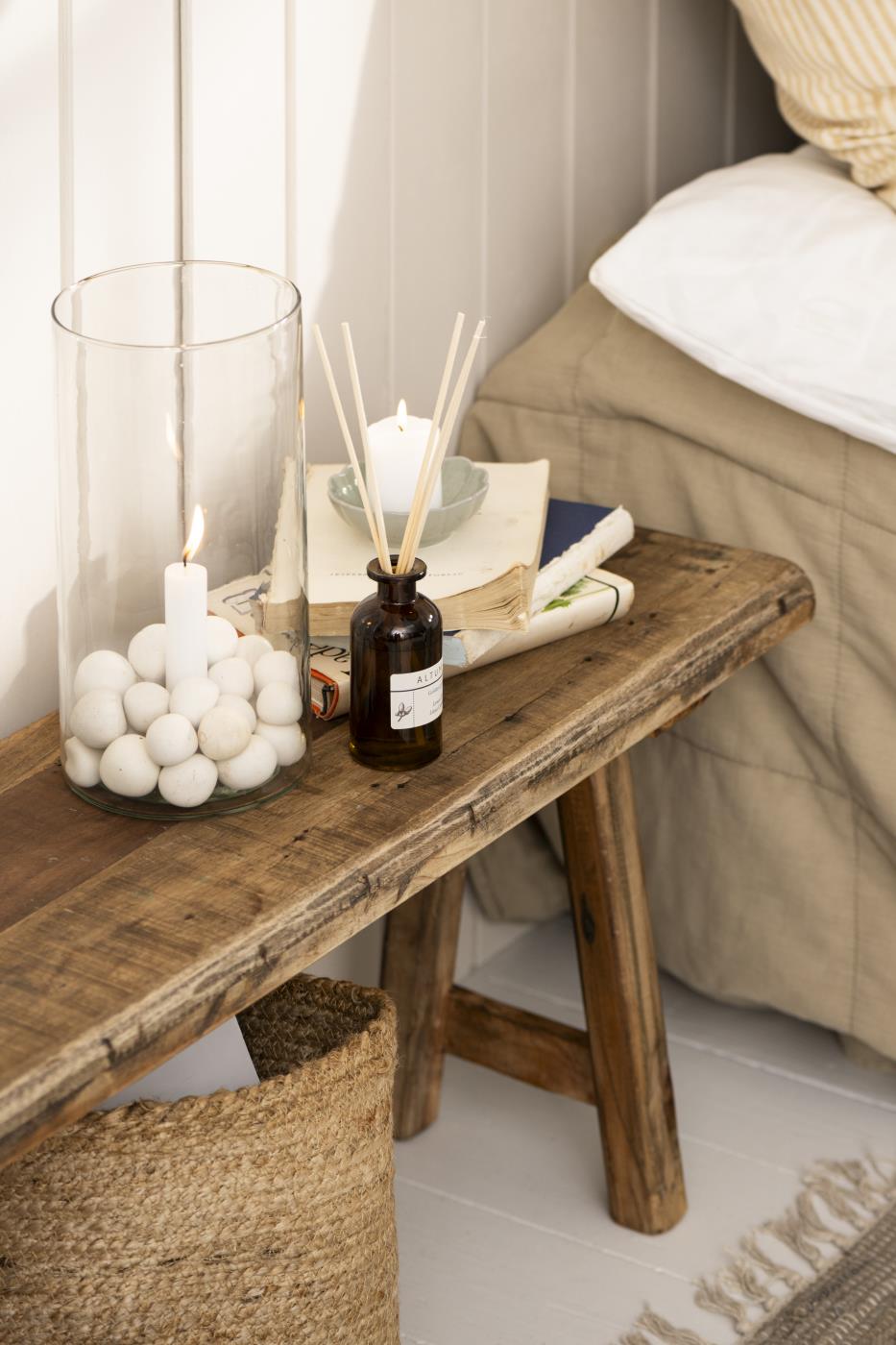 IB Laursen Windlicht GLAS Kerzenhalter fixiert für Stabkerze Ø2,2cm | Ø13x25cm