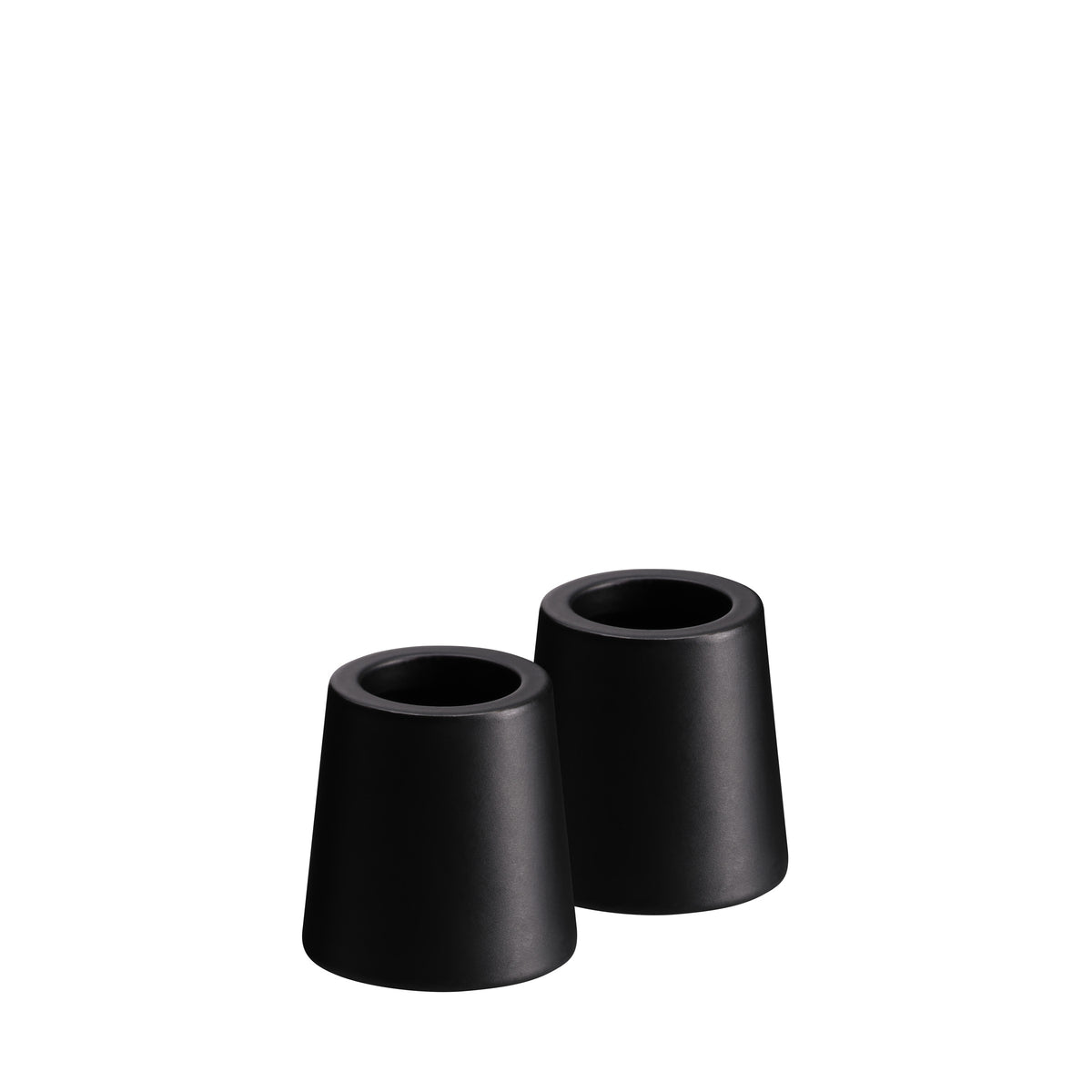 UYUNI Lighting Kerzenhalter MINI TAPER BLACK 2er Set schwarz matt | Ø 2,3x2,3 cm