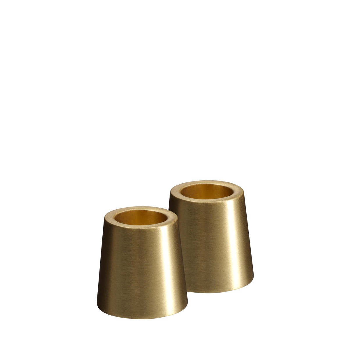 UYUNI Lighting Kerzenhalter MINI TAPER BRASS 2er Set gold matt | Ø 2,3cm