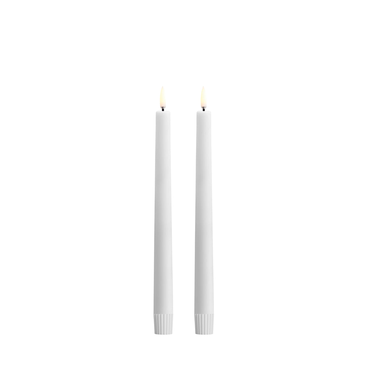 UYUNI Lighting LED Stabkerze NORDIC WHITE  2er Set | Ø 2,3x25 cm