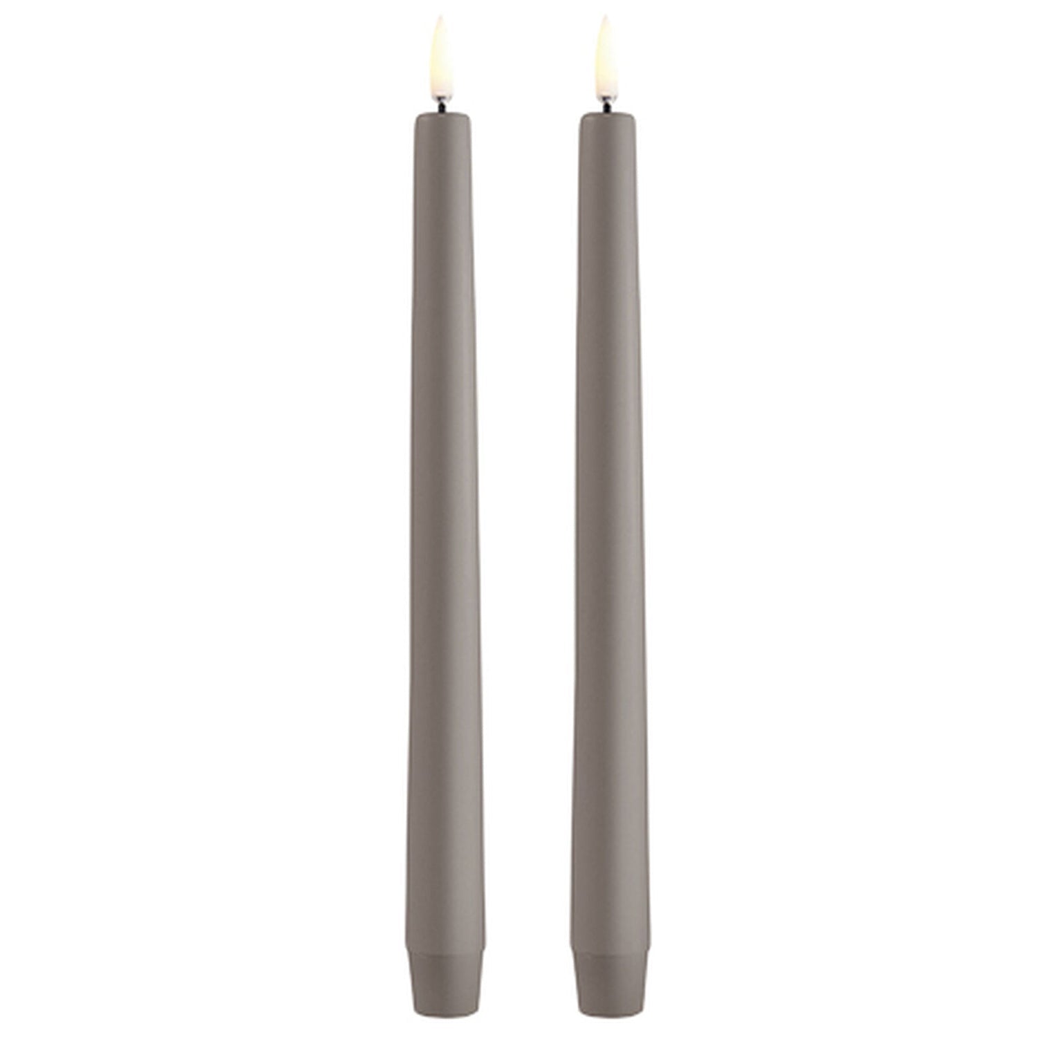 Uyuni Lighting LED Stabkerze 2er Set SANDSTONE taupe | Ø2,3x25cm - Sir Henrys