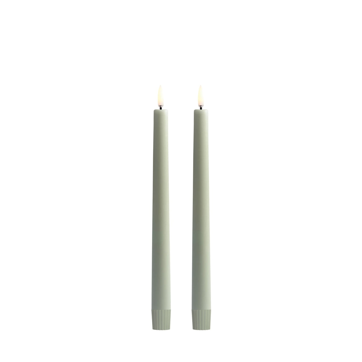 UYUNI Lighting LED Stabkerze SAGE GREEN 2er Set hellgrün | Ø2,3x25 cm - Sir Henrys