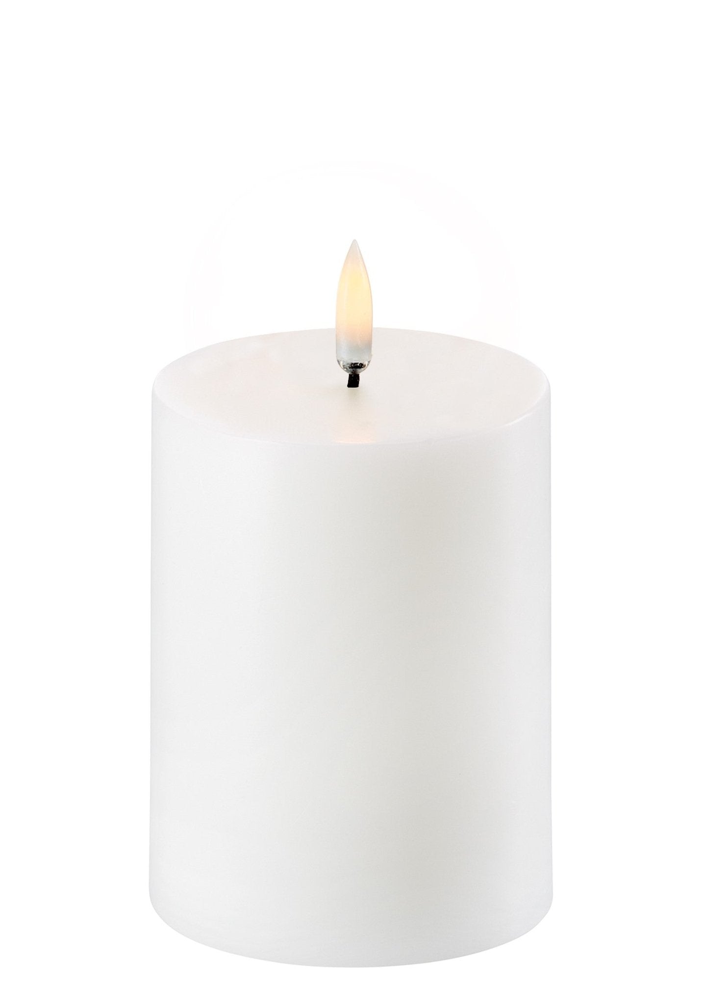 Uyuni Lighting LED Stumpenkerze NORDIC WHITE V1 weiß Ø8x10cm - Sir Henrys