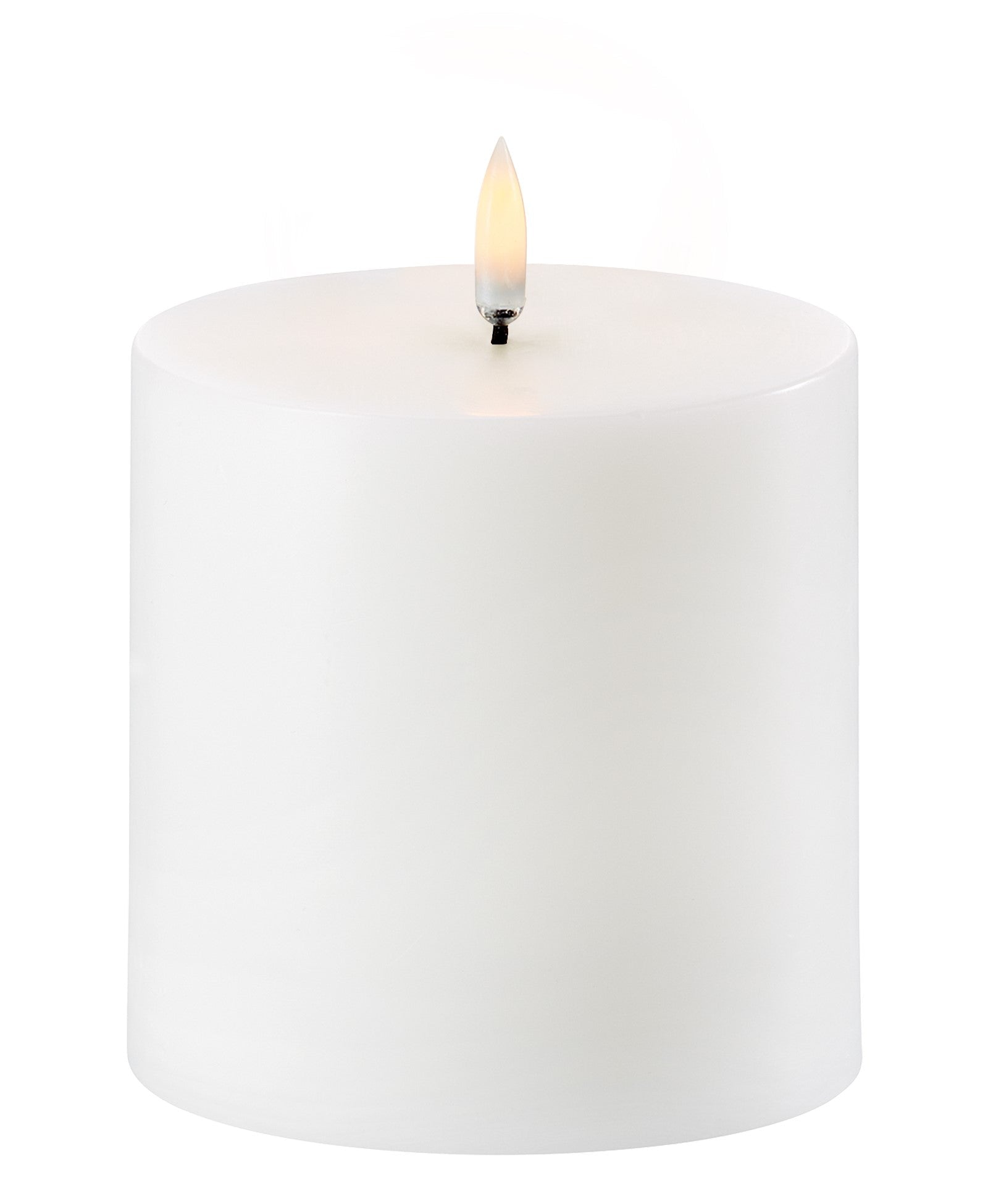Uyuni Lighting LED Stumpenkerze NORDIC WHITE weiß Ø10x10cm - Sir Henrys