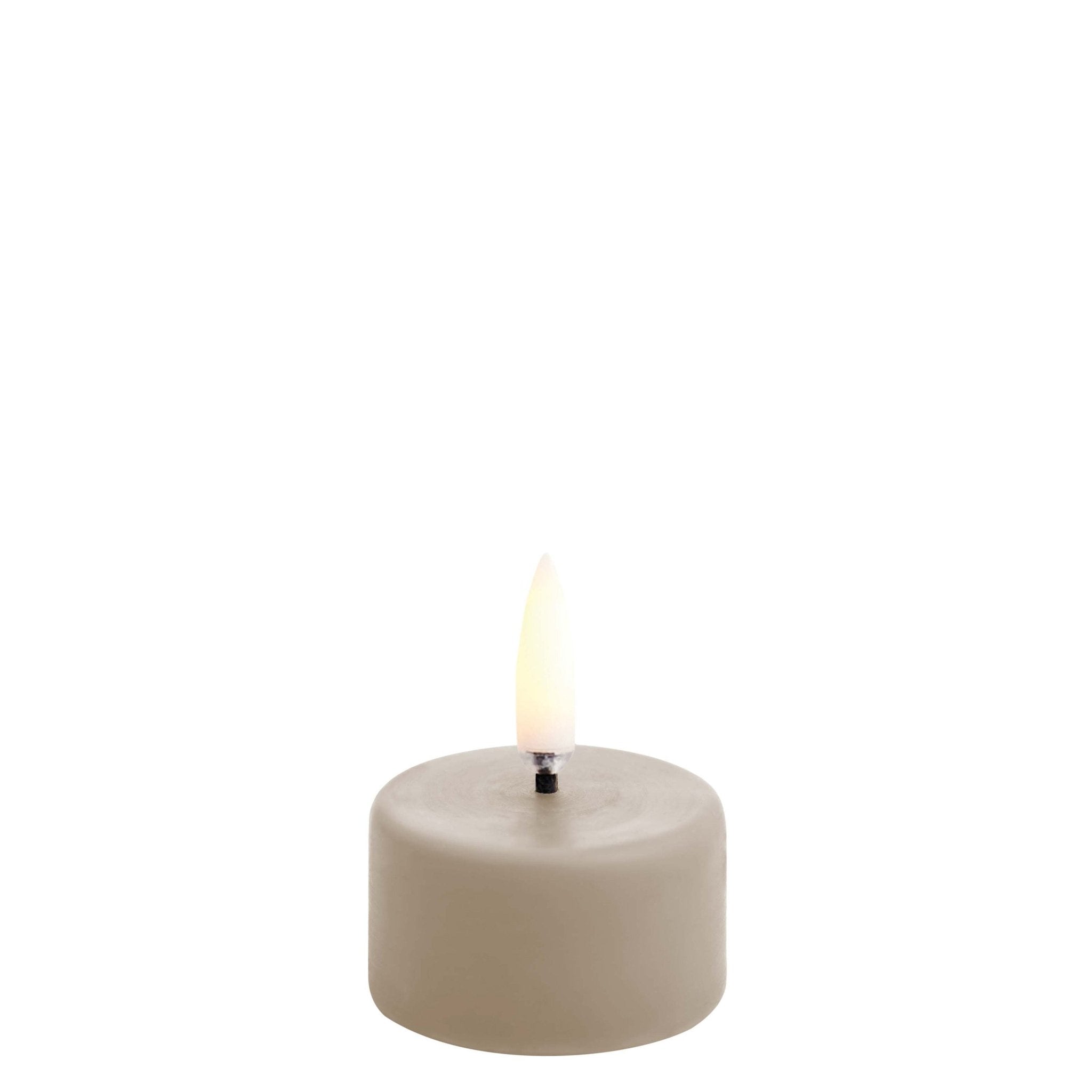 Uyuni Lighting LED Teelicht 400 SANDSTONE taupe | Ø4x2,5cm - Sir Henrys