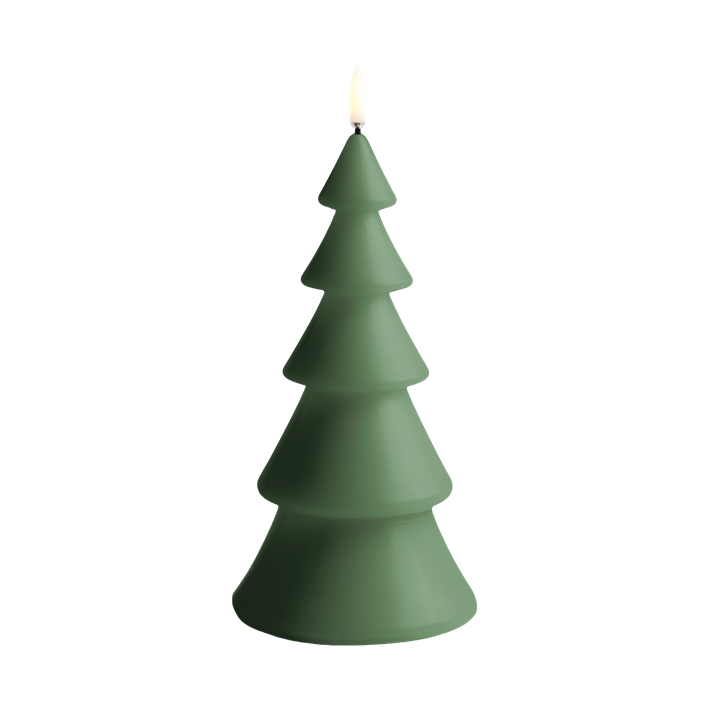 UYUNI Lighting LED Kerze XMAS TREE OLIVE GREEN grün |  Ø10x20cm