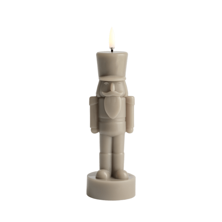 UYUNI Lighting LED Kerze NUSSKNACKER SANDSTONE beige | Ø7x21cm