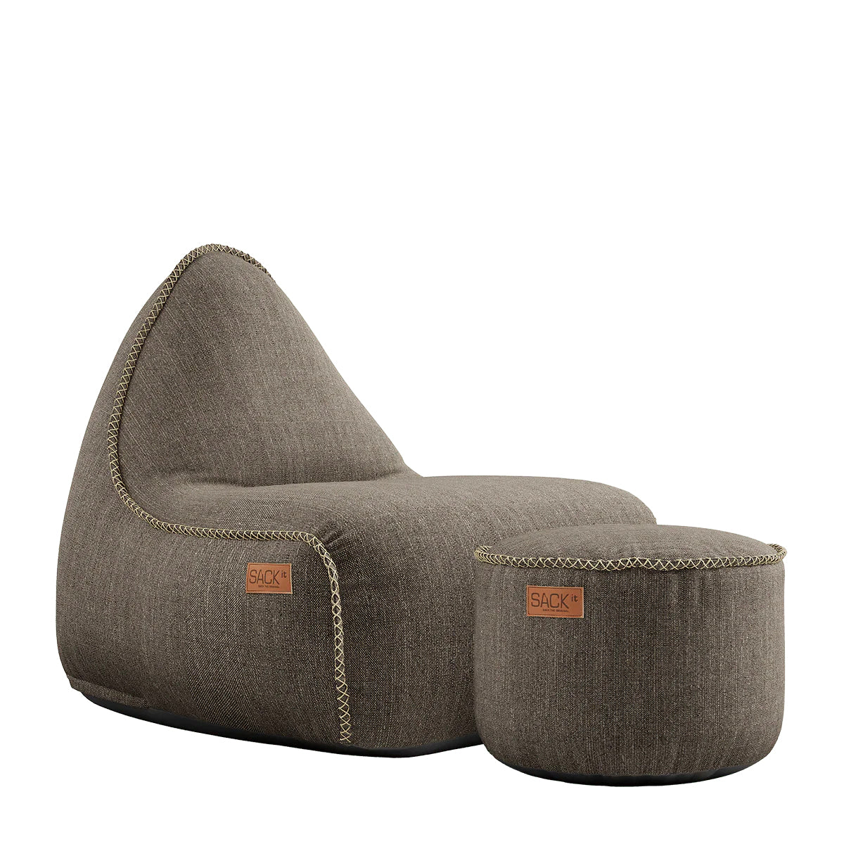SACKit Lounge Stuhl mit Pouf COBANA | 96x80x70cm