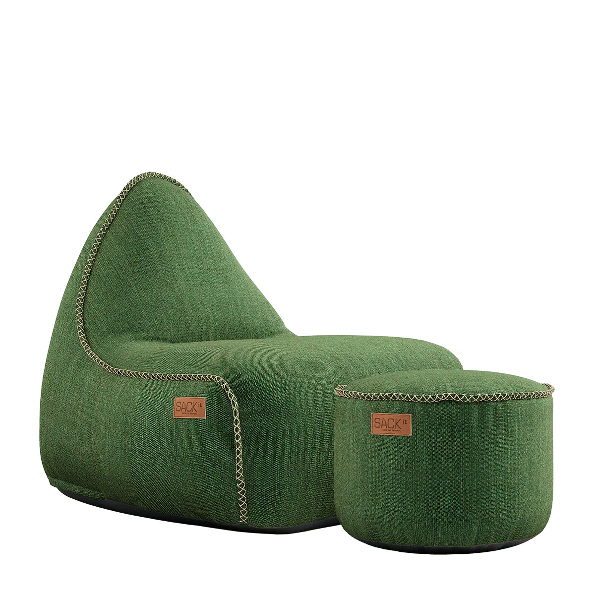 SACKit Lounge Stuhl mit Pouf COBANA | 96x80x70cm