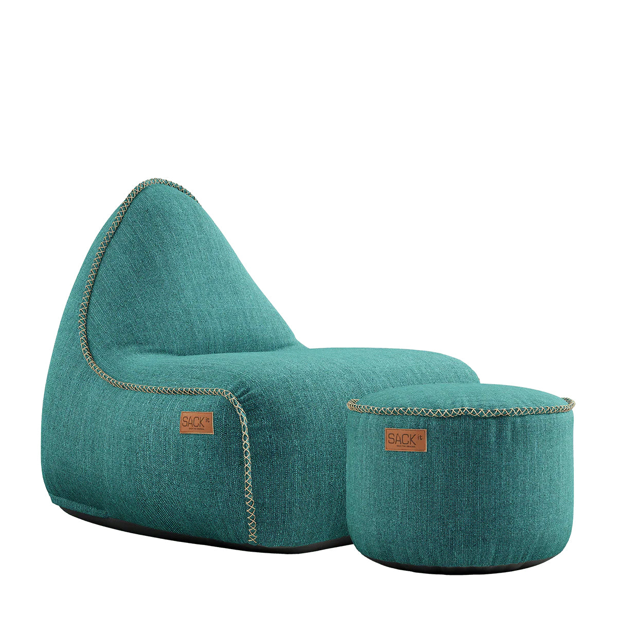 SACKit Lounge Stuhl mit Pouf COBANA | 96x80x70cm
