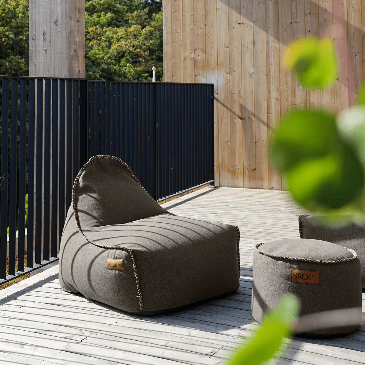 SACKit Lounge Stuhl mit Pouf COBANA | 96x80x70cm