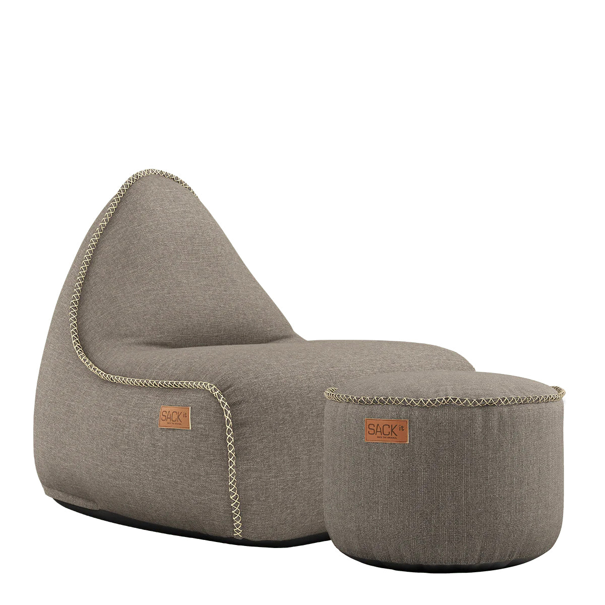 SACKit Lounge Stuhl mit Pouf COBANA | 96x80x70cm