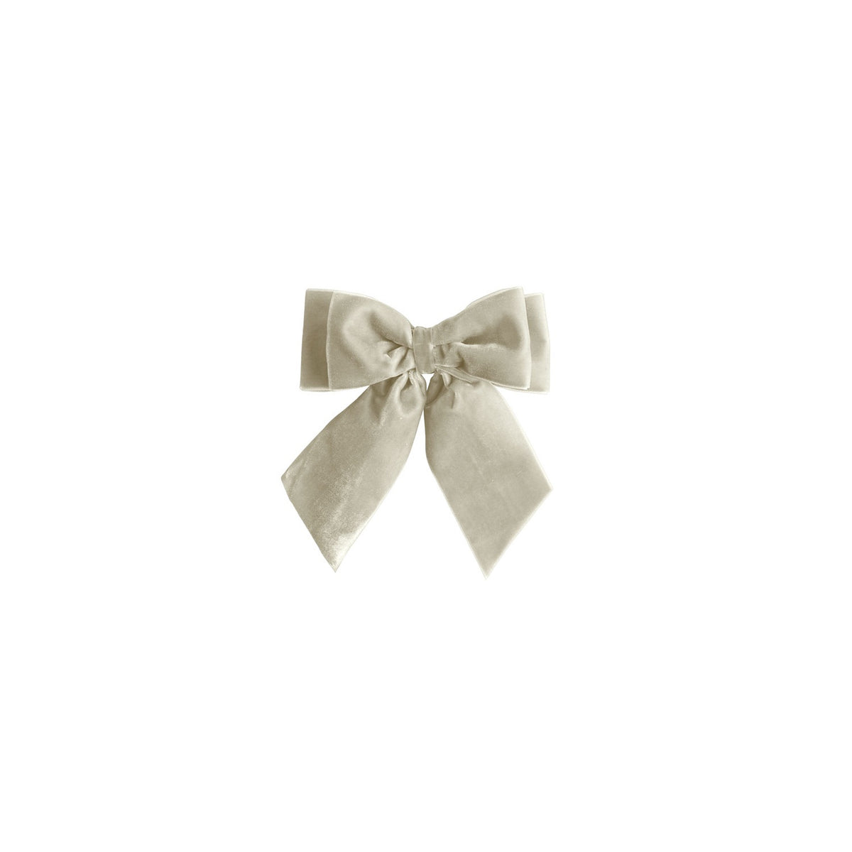 Tine K Home Schleife XMAS BOW S VELVET SAND creme | 15x13cm