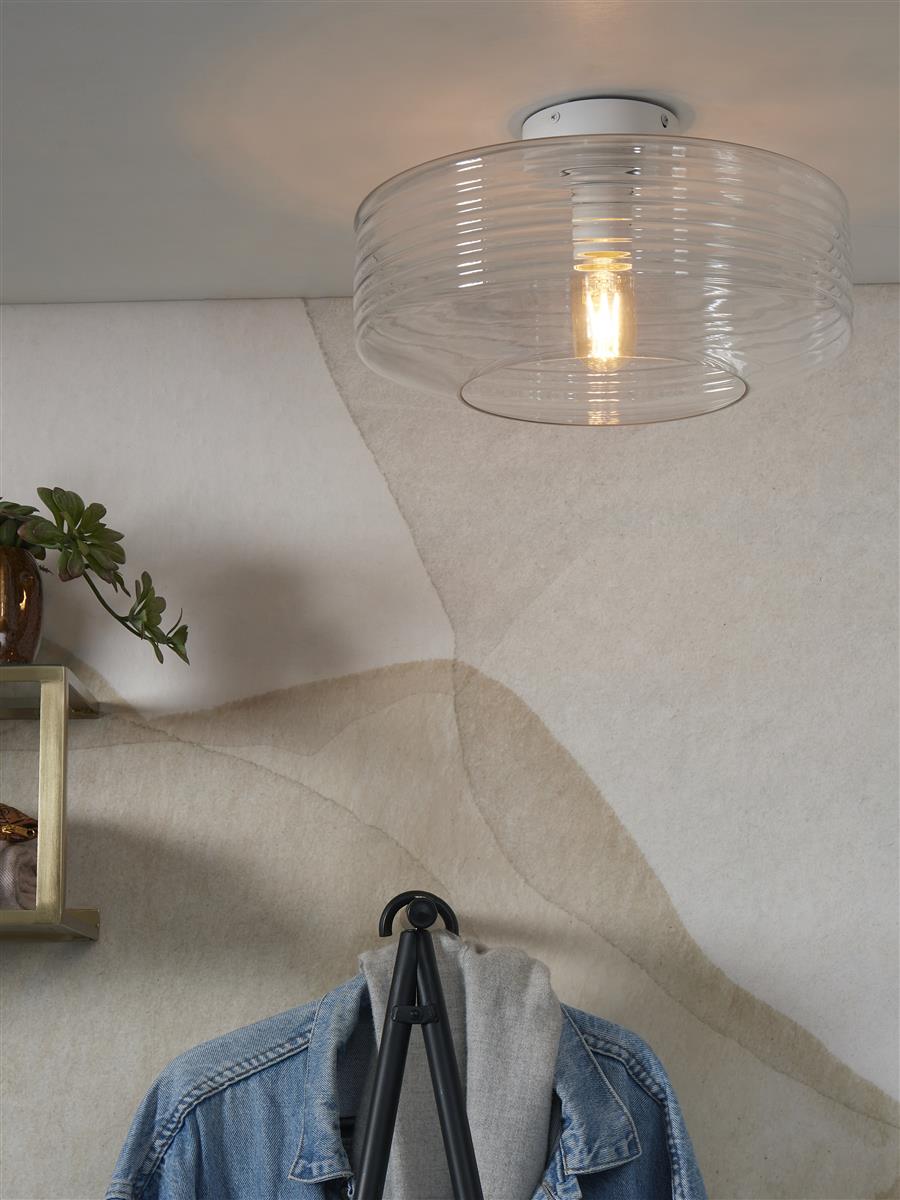 It's about RoMi Deckenlampe VERONA transparent | 35x35x20cm