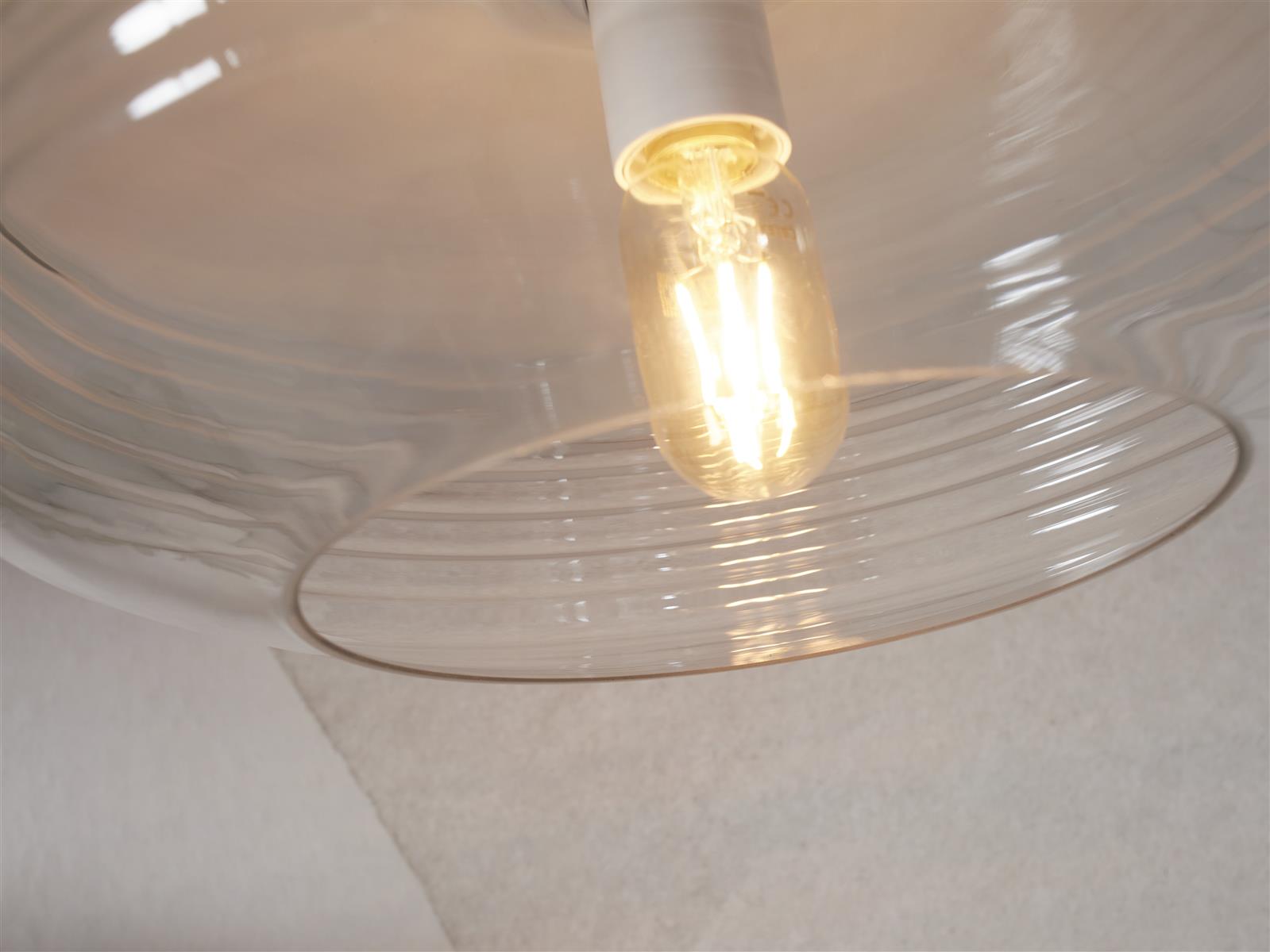 It's about RoMi Deckenlampe VERONA transparent | 35x35x20cm