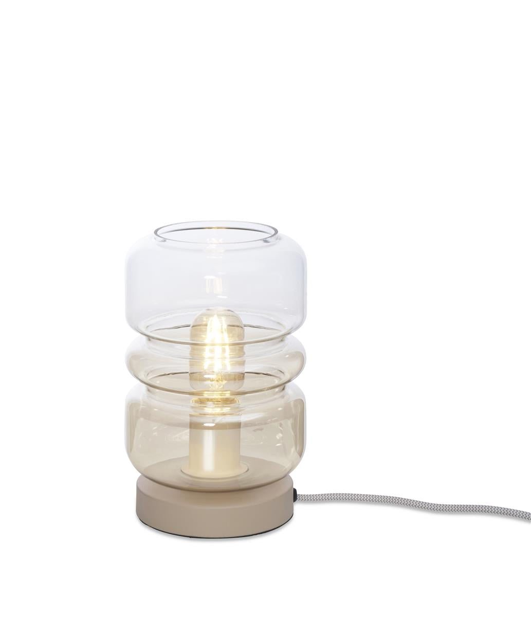 It's about RoMi Tischlampe VERONA braun | 15x15x23cm