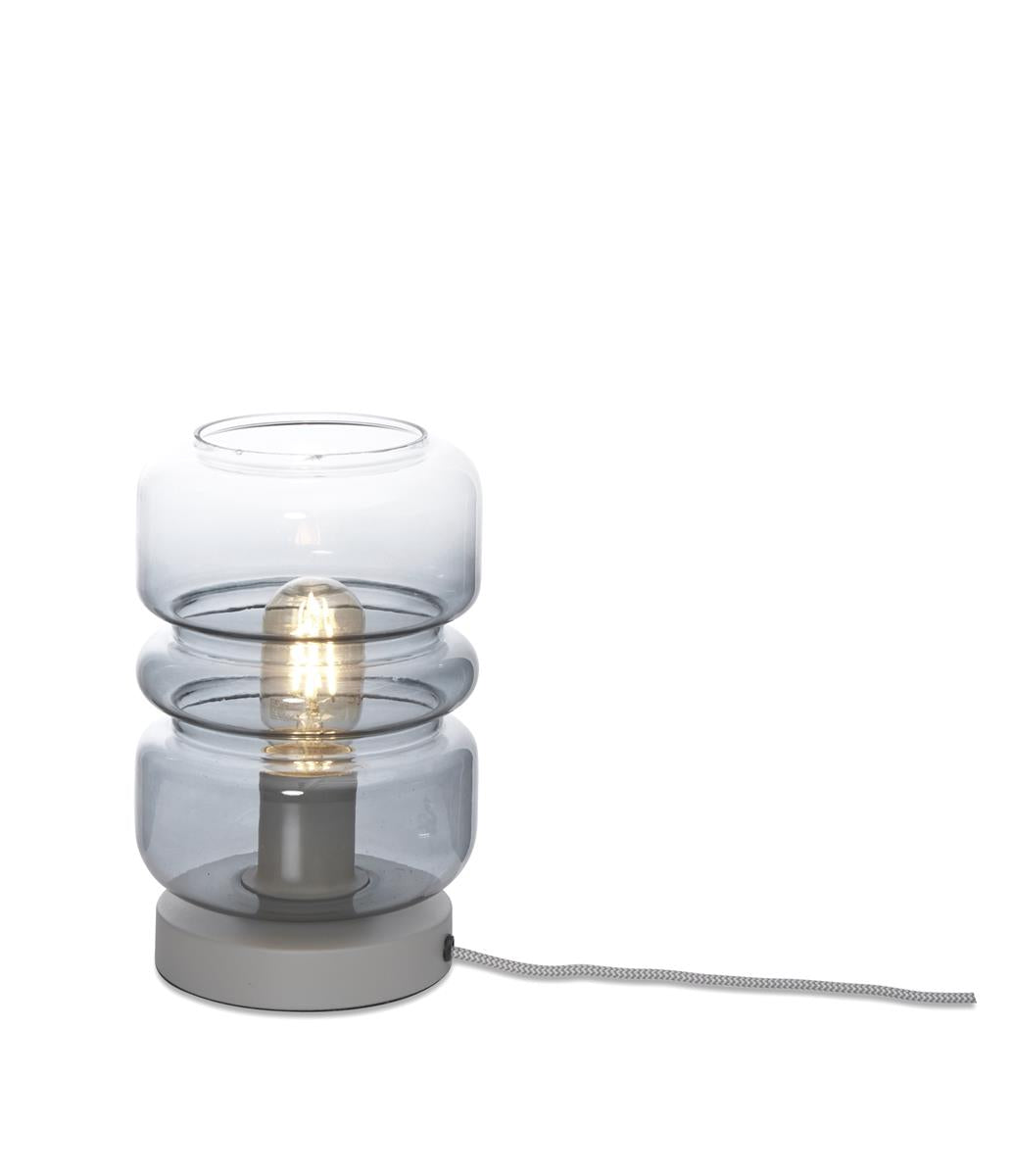 It's about RoMi Tischlampe VERONA grau | 15x15x23cm
