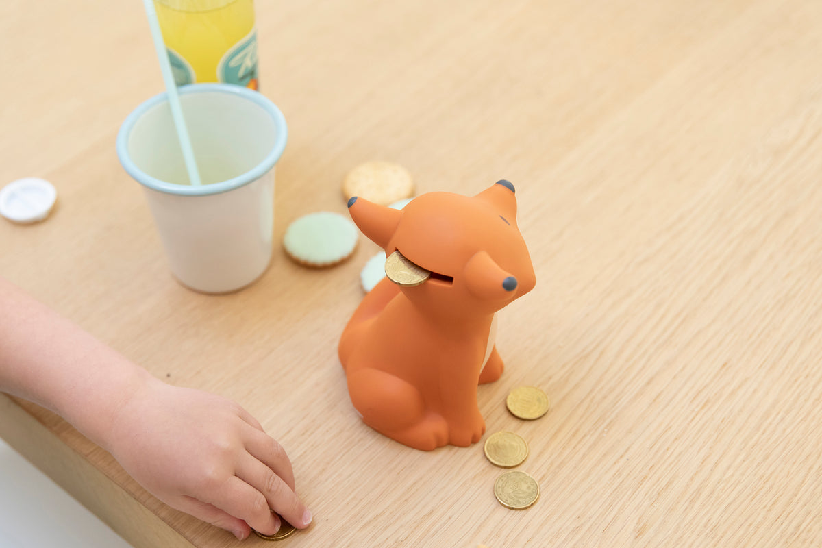 AP Junior Spardose FOX CESAR SMALL orange | 6x8cm