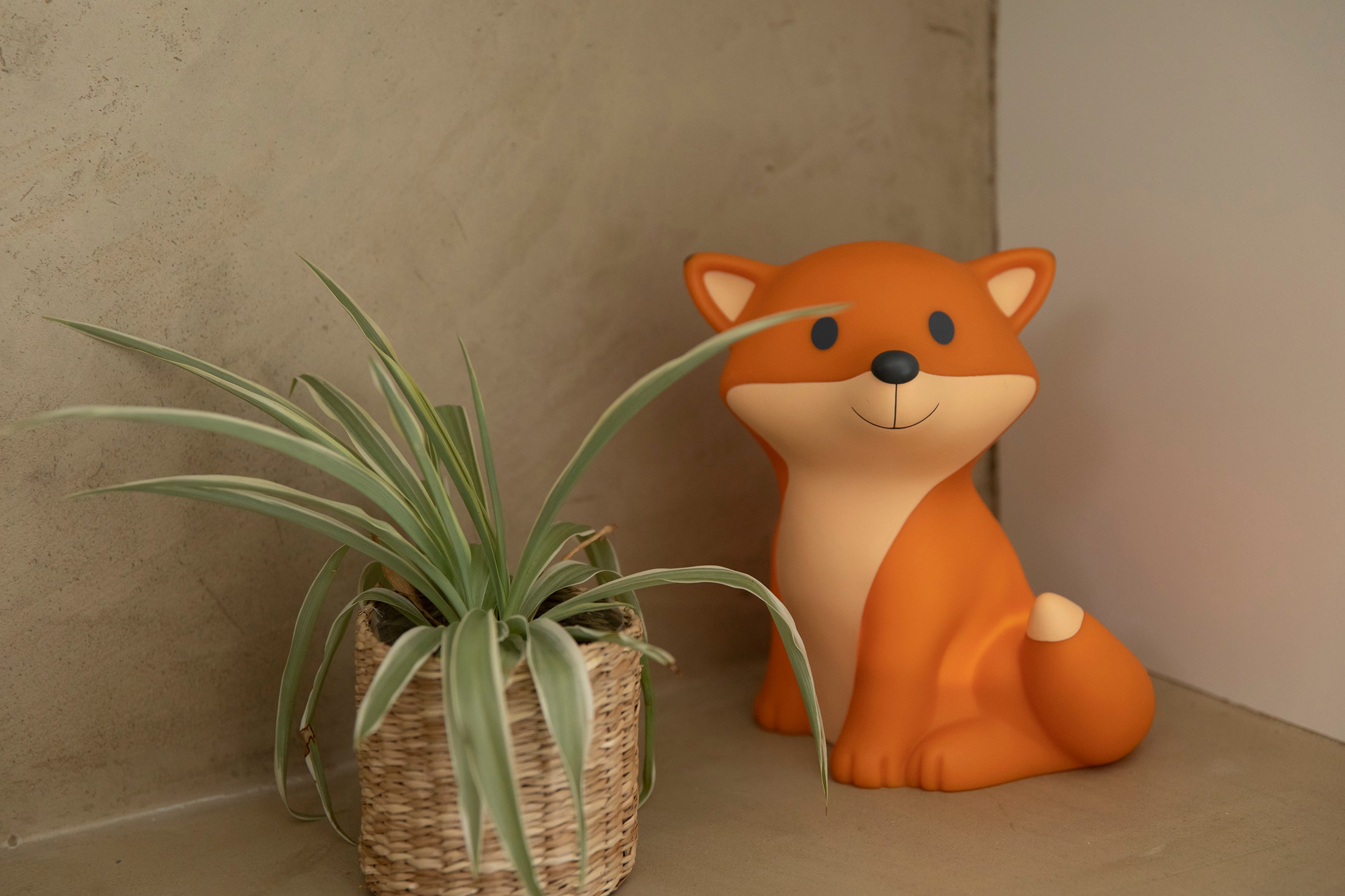 AP Junior Nachtlicht FOX CESAR orange | 18x15x20cm