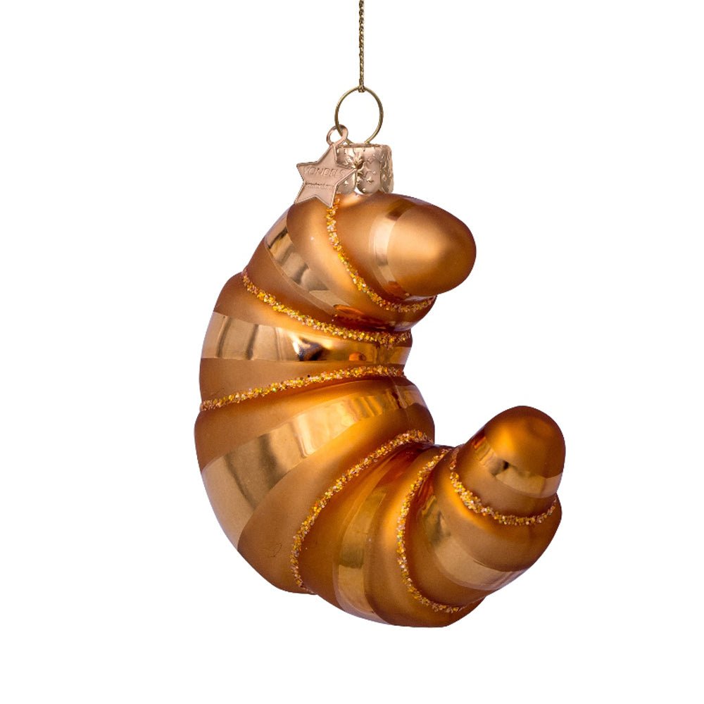 Vondels Christbaumschmuck CROISSANT Glas 10cm - Sir Henrys