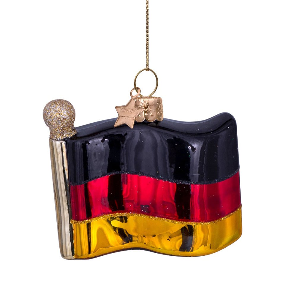 Vondels Christbaumschmuck GERMAN FLAG Glas 7cm - Sir Henrys
