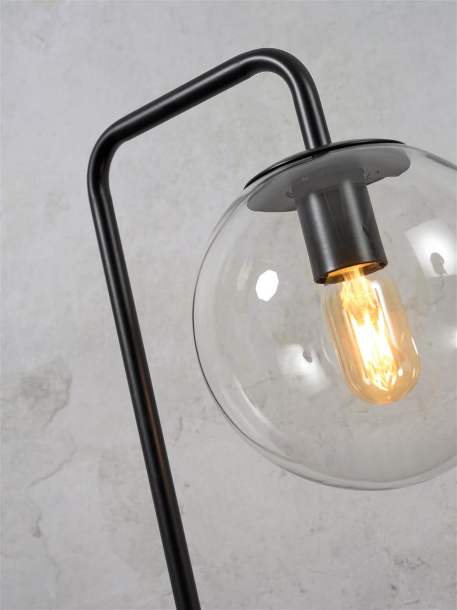 It's about RoMi Tischlampe WARSAW schwarz | 32x20x53cm