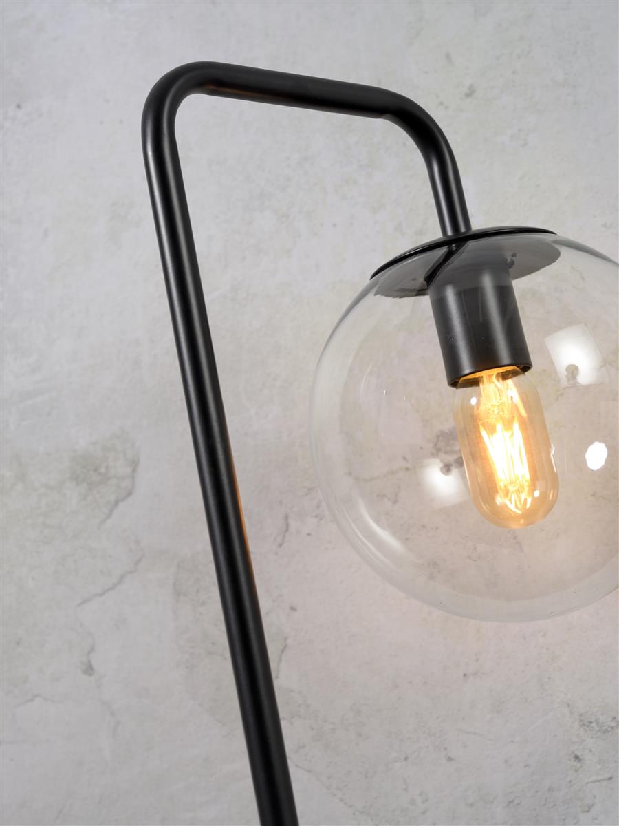 It's about RoMi Tischlampe WARSAW schwarz | 32x20x53cm