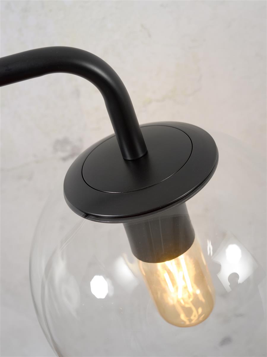 It's about RoMi Tischlampe WARSAW schwarz | 32x20x53cm