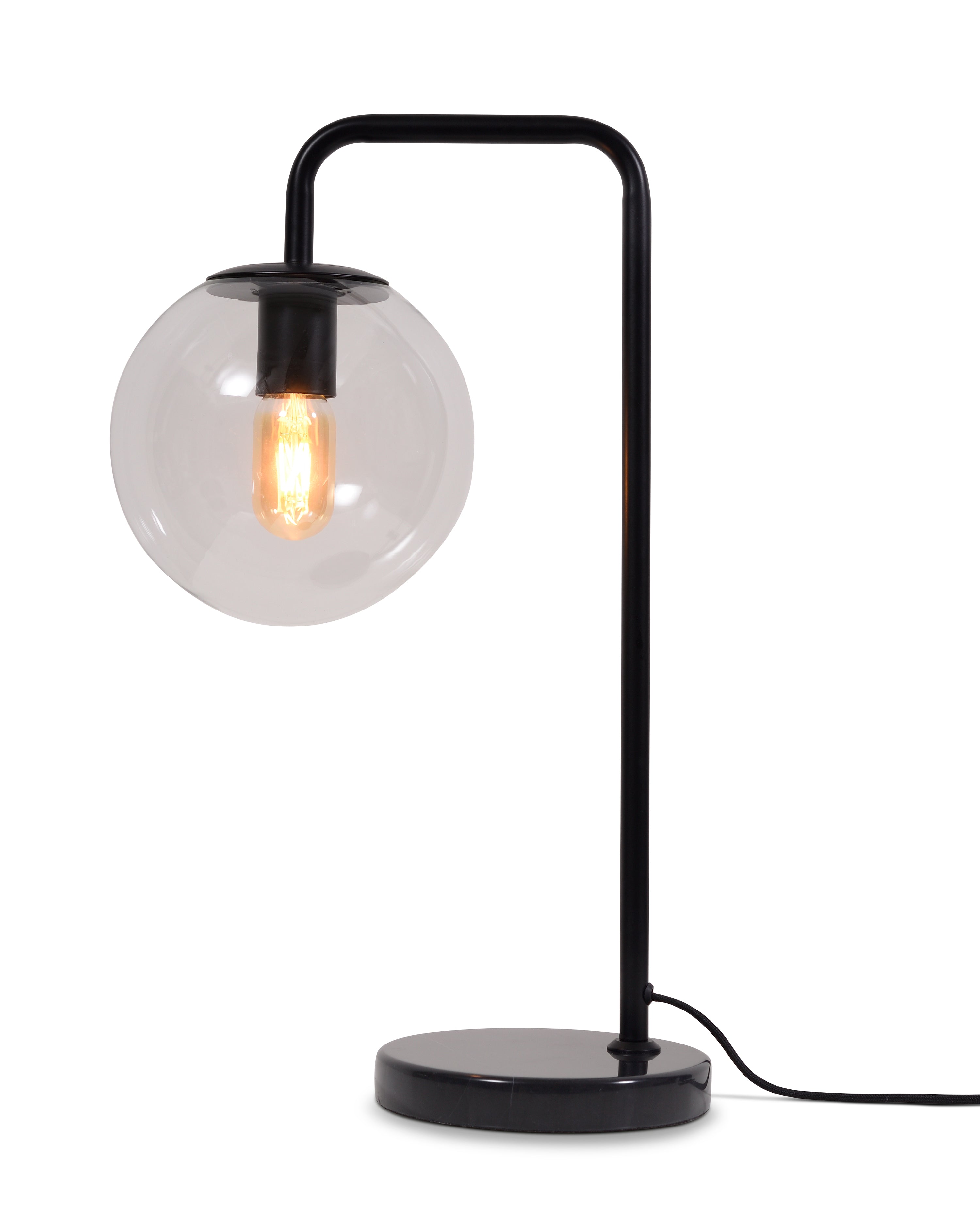 It's about RoMi Tischlampe WARSAW schwarz | 32x20x53cm