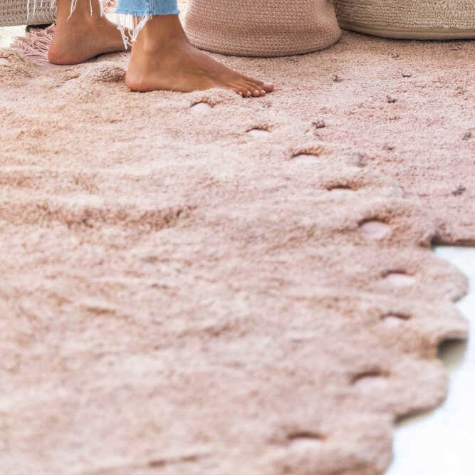 Lorena Canals waschbarer Teppich PINECONE vintage nude | 180x130cm