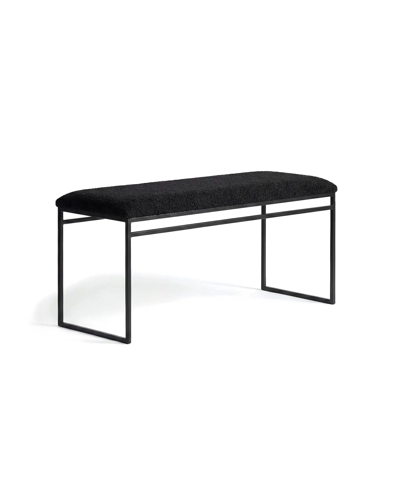 by Crea® Sitzbank WILMA Schwarzes Bouclé