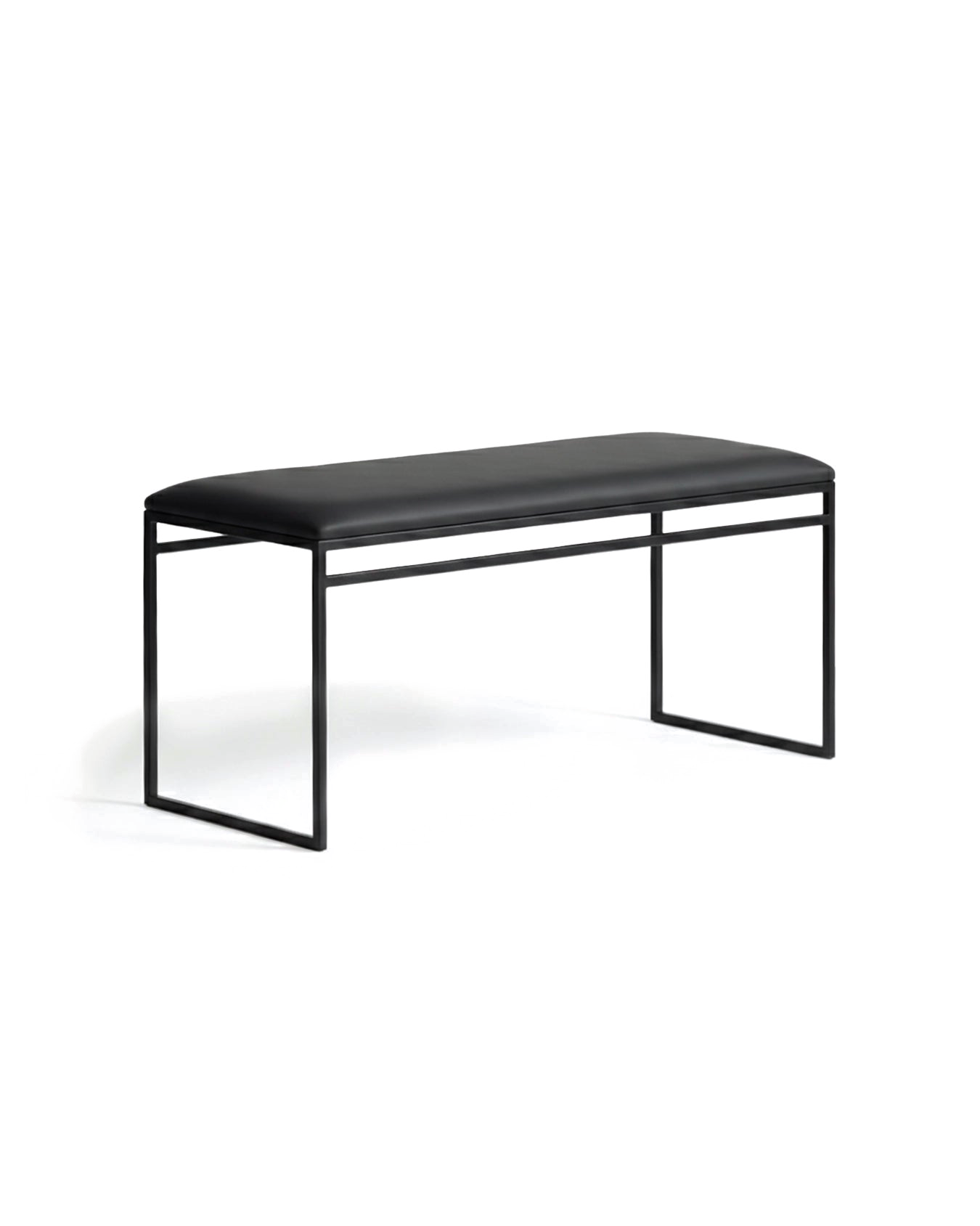 by Crea® Sitzbank WILMA Jadeschwarzes Leder