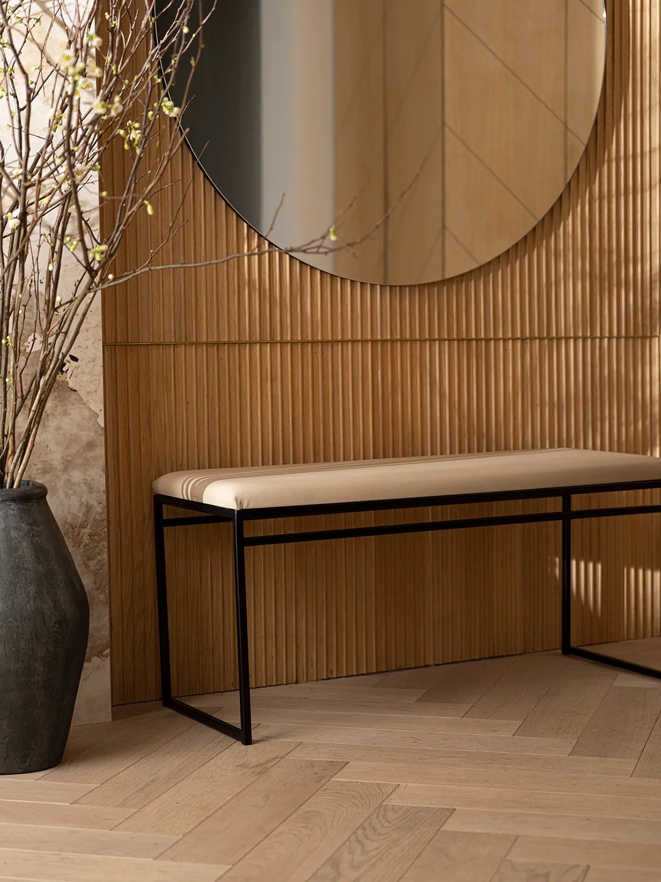 by Crea® Sitzbank WILMA Latte Leder