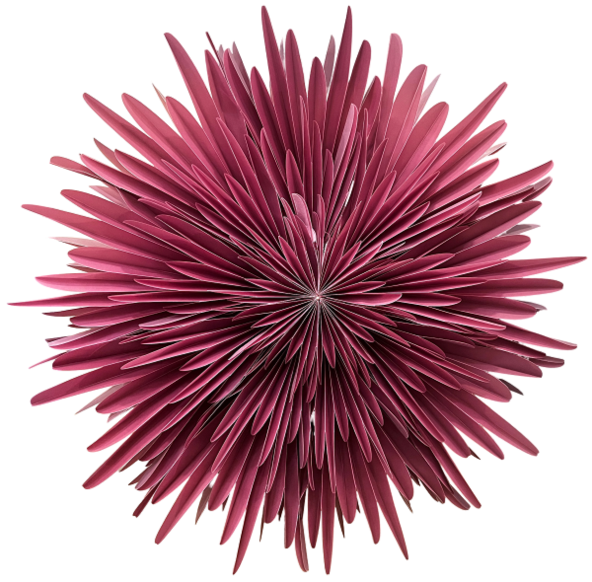 Only Natural Papierstern SNOWFLAKE M burgundy | Ø 60cm