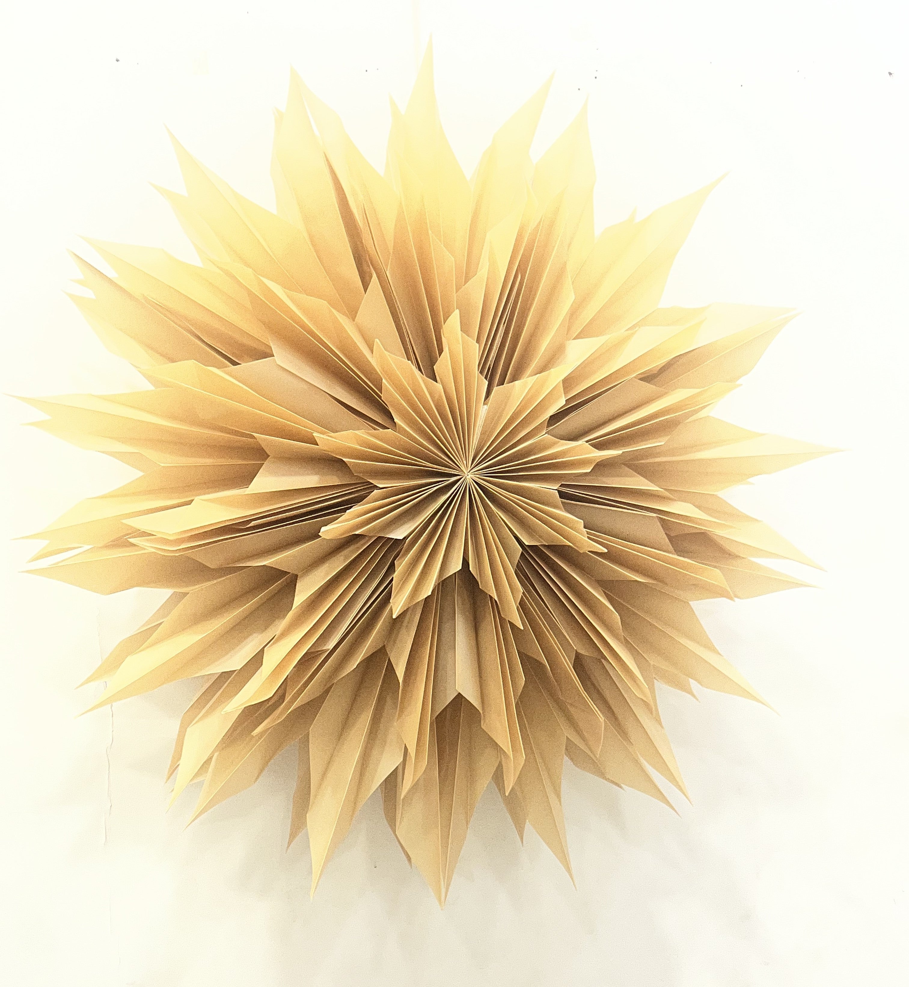 Only Natural Papierstern STAR M gold | Ø 60cm