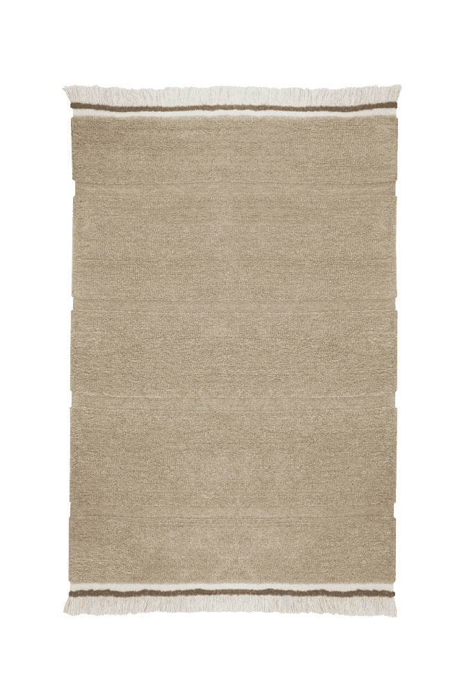 Lorena Canals Wollteppich STEPPE beige | 170x120cm